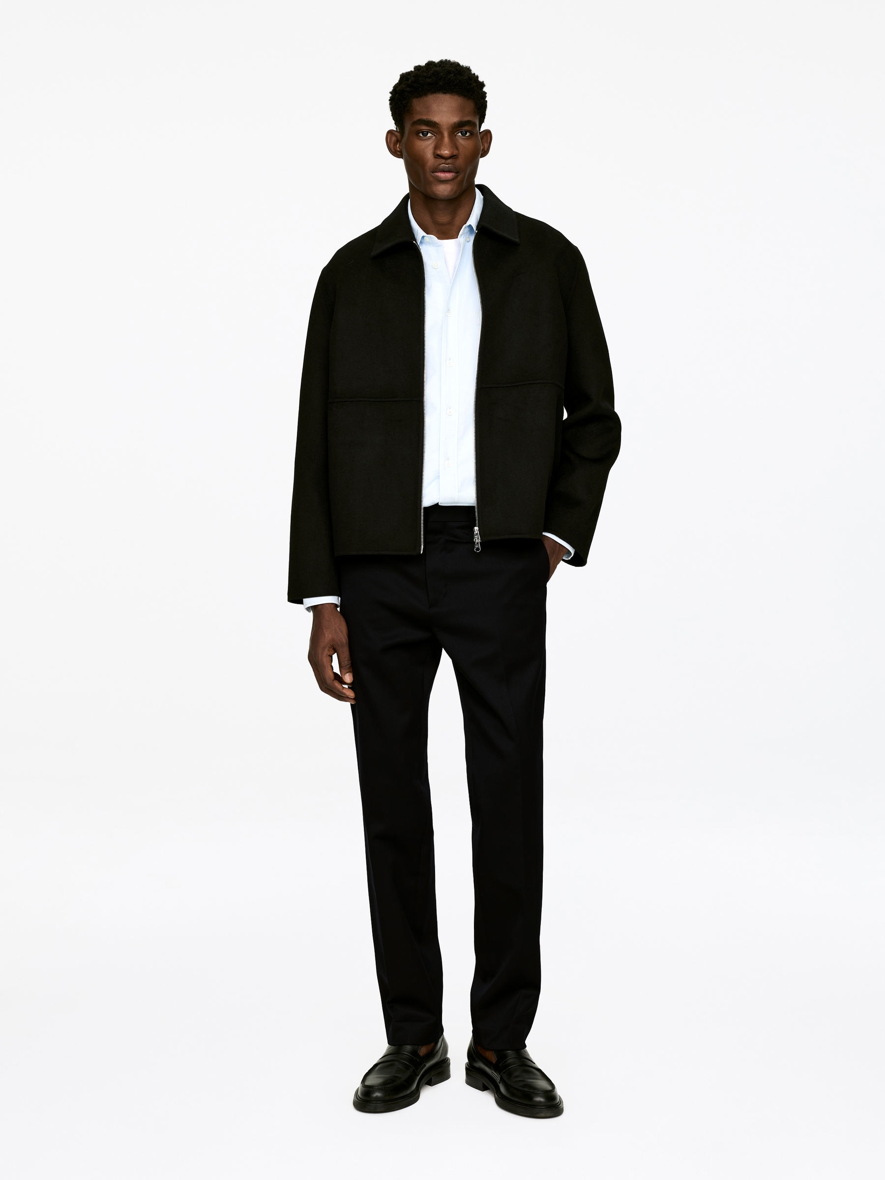 Wool-Cotton Trousers-#272627-17434