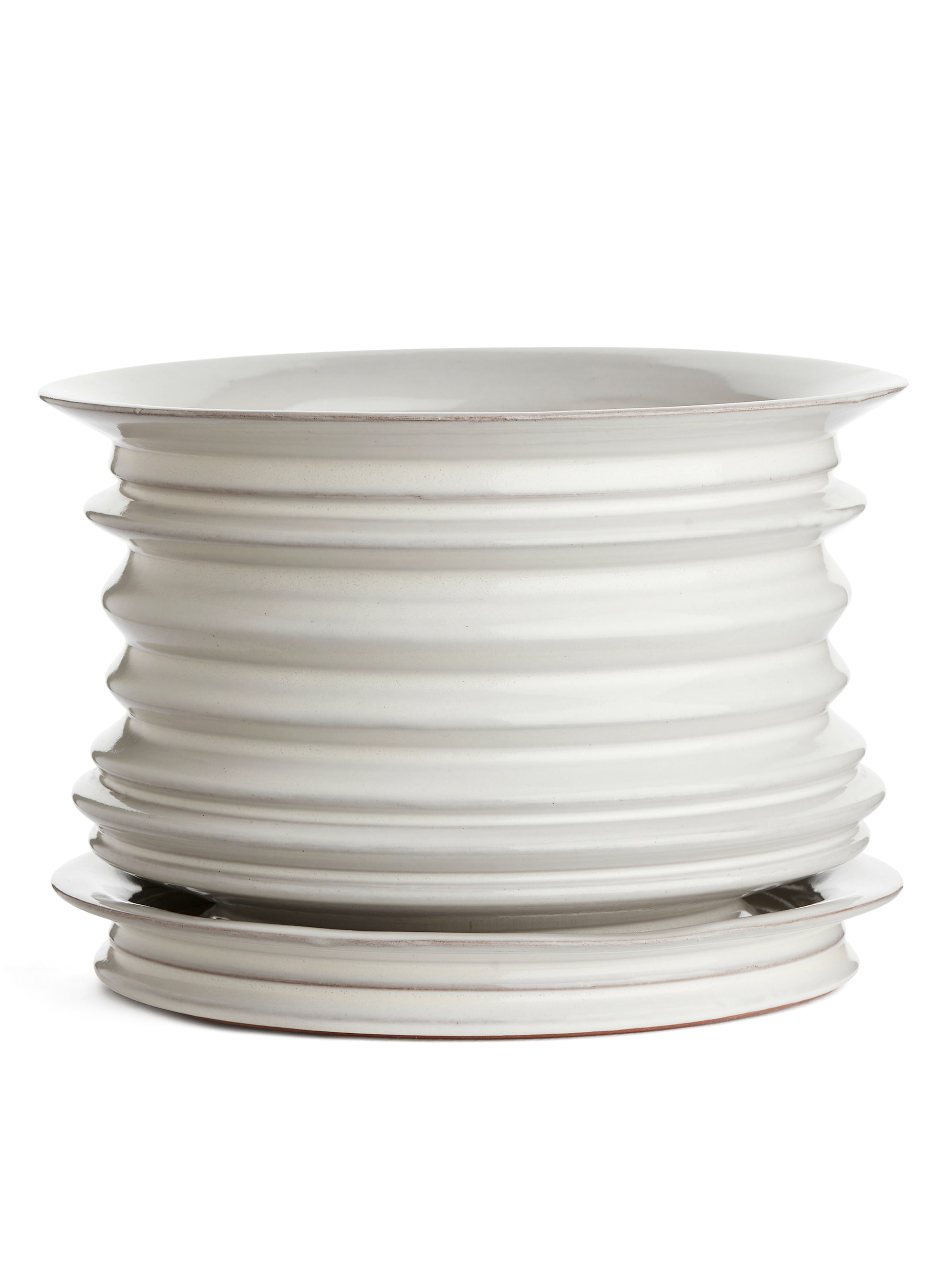 Größeres Bild ansehen: Übertopf aus Keramik, 22 cm - Weiß - Home All | H&M DE 1