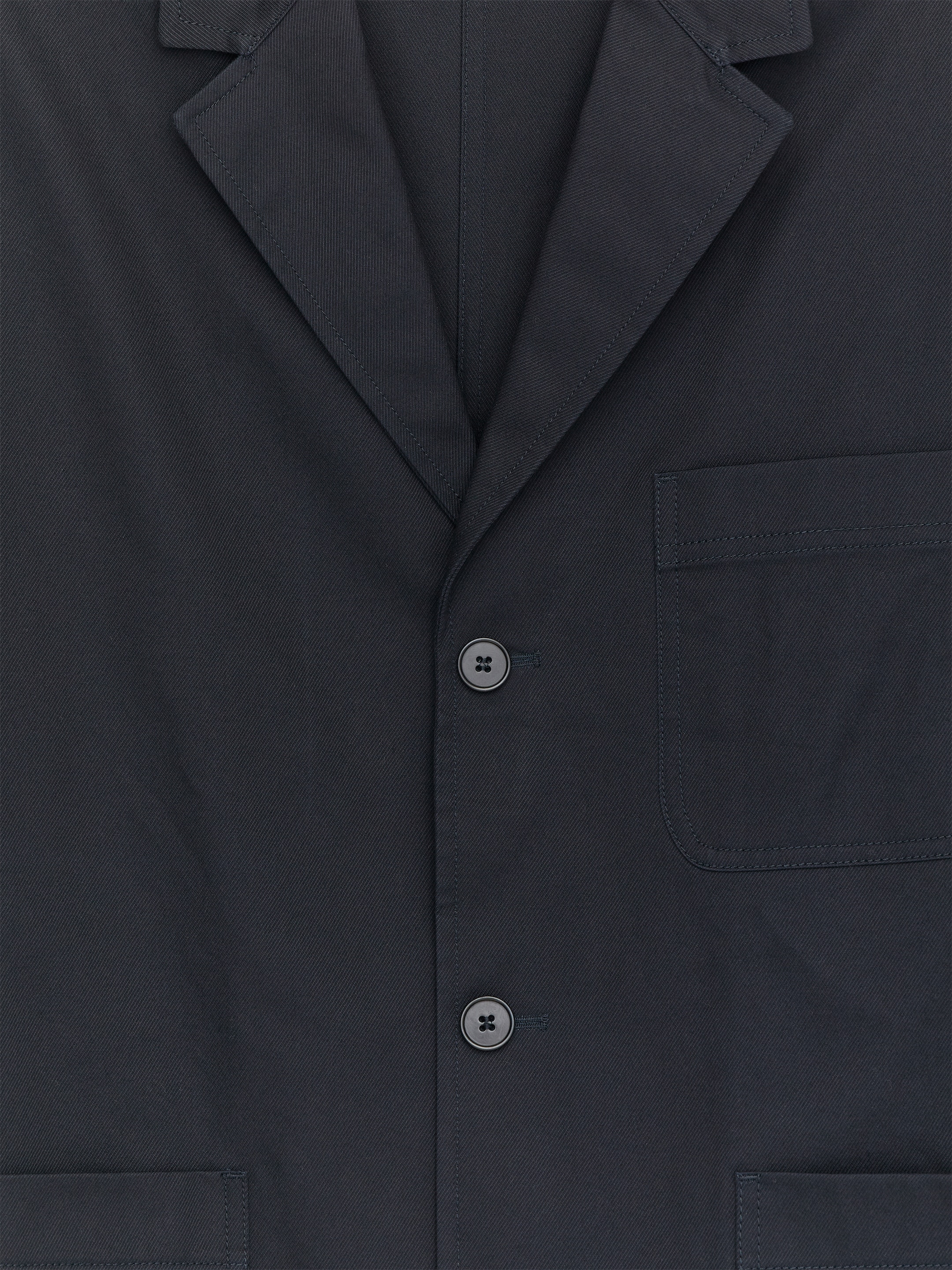 Cotton Twill Blazer - Dark Blue - Regular fit - Men - StillMedia/DescriptiveDetail - 2
