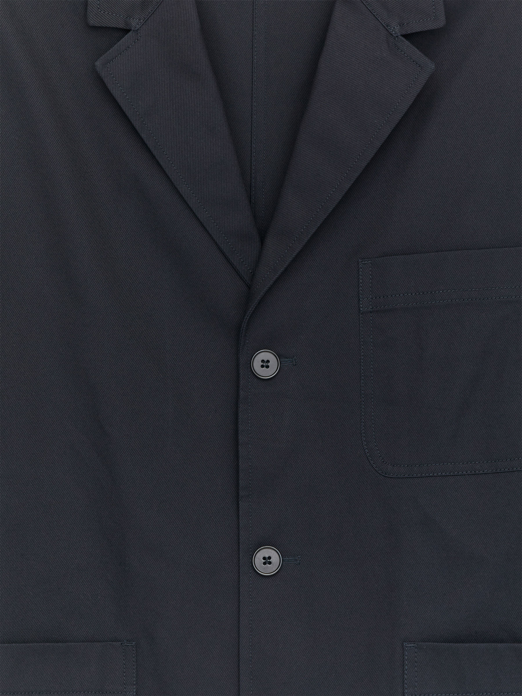 Blazer de sarga de algodón - Azul oscuro - Corte estándar - Men - StillMedia/DescriptiveDetail - 2