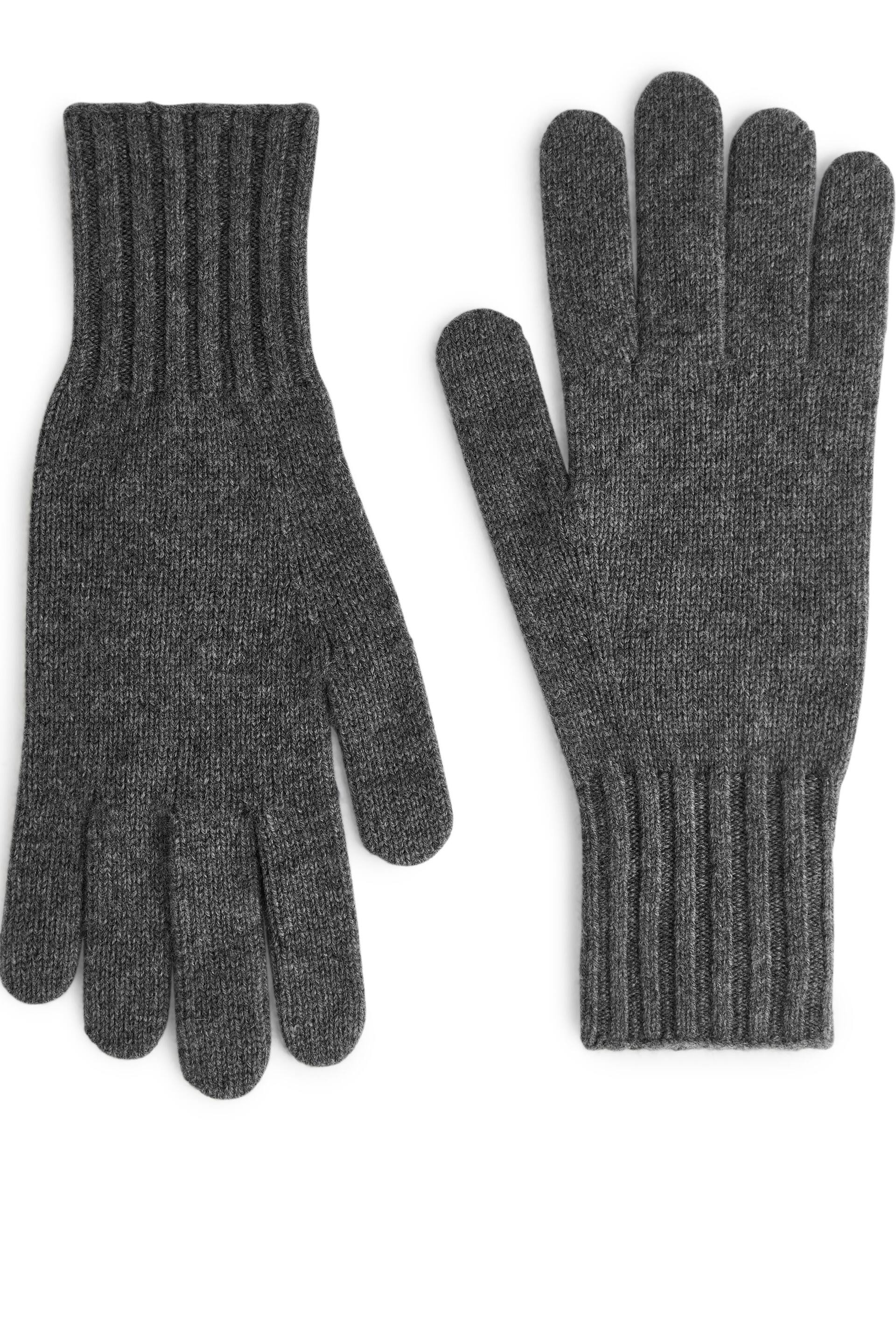 View larger image: Cashmere-Blend Gloves - Grey - Men | H&M GB 1