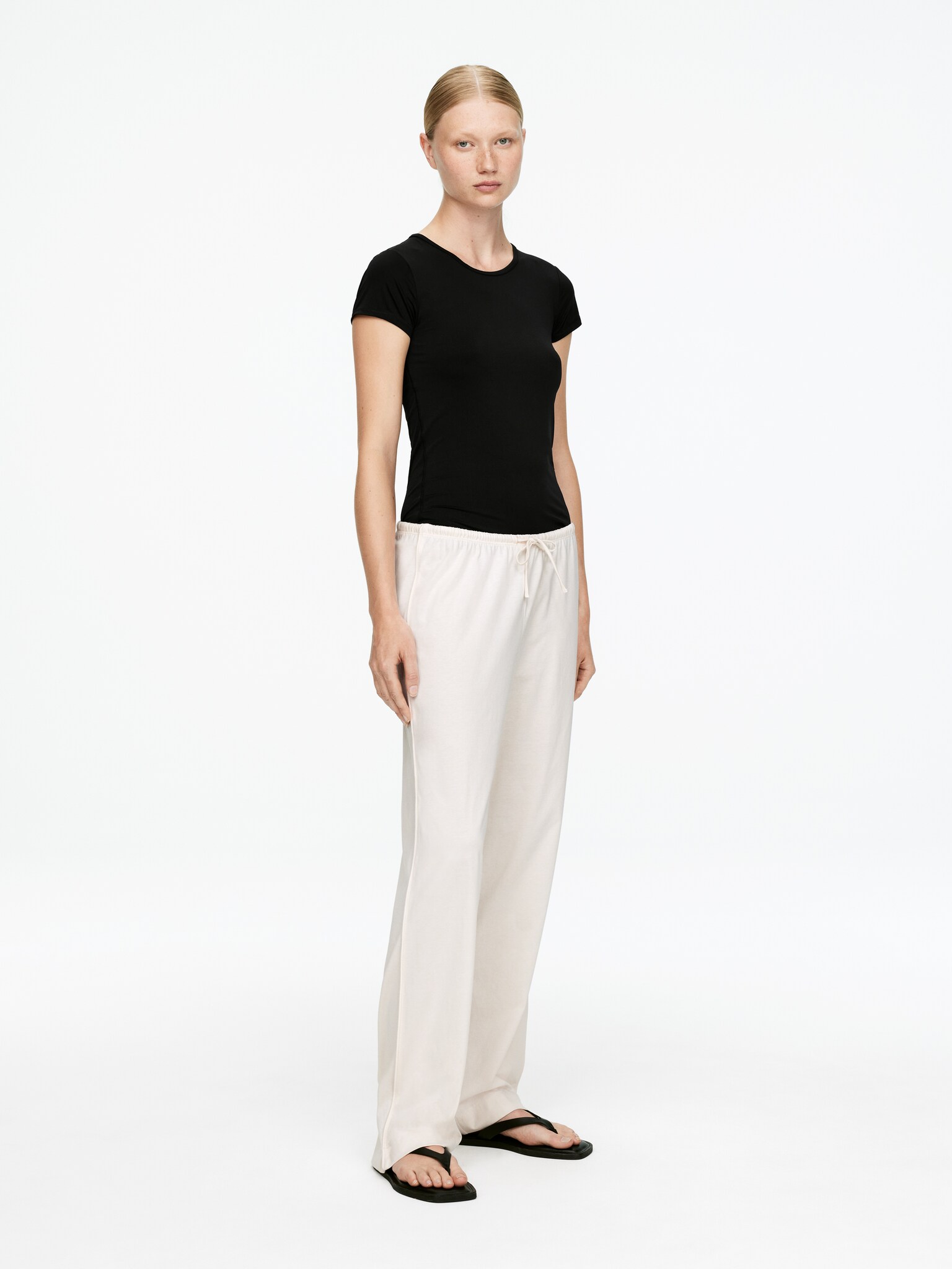 Pantalon en coton - Beige - 6