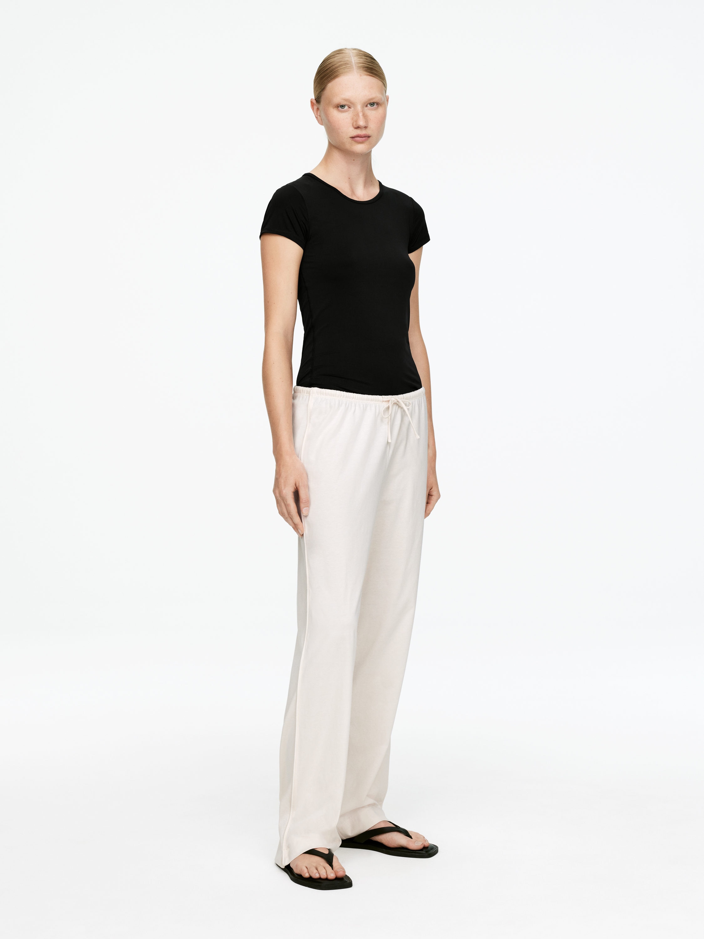 Cotton Trousers - Beige - Regular fit - Women - StillMedia/Lookbook - 3
