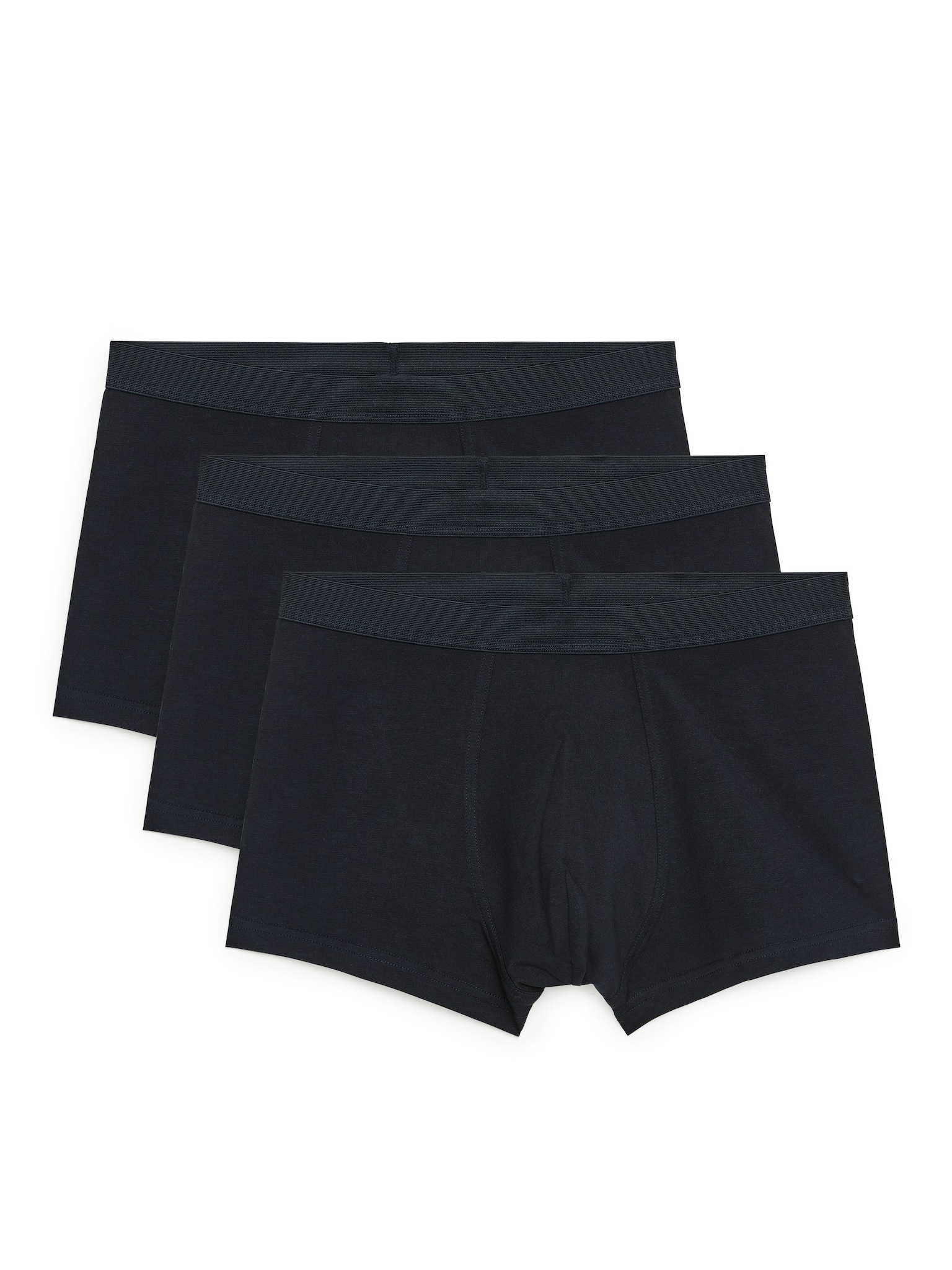 Boxers en jersey, lot de 3 - Bleu foncé