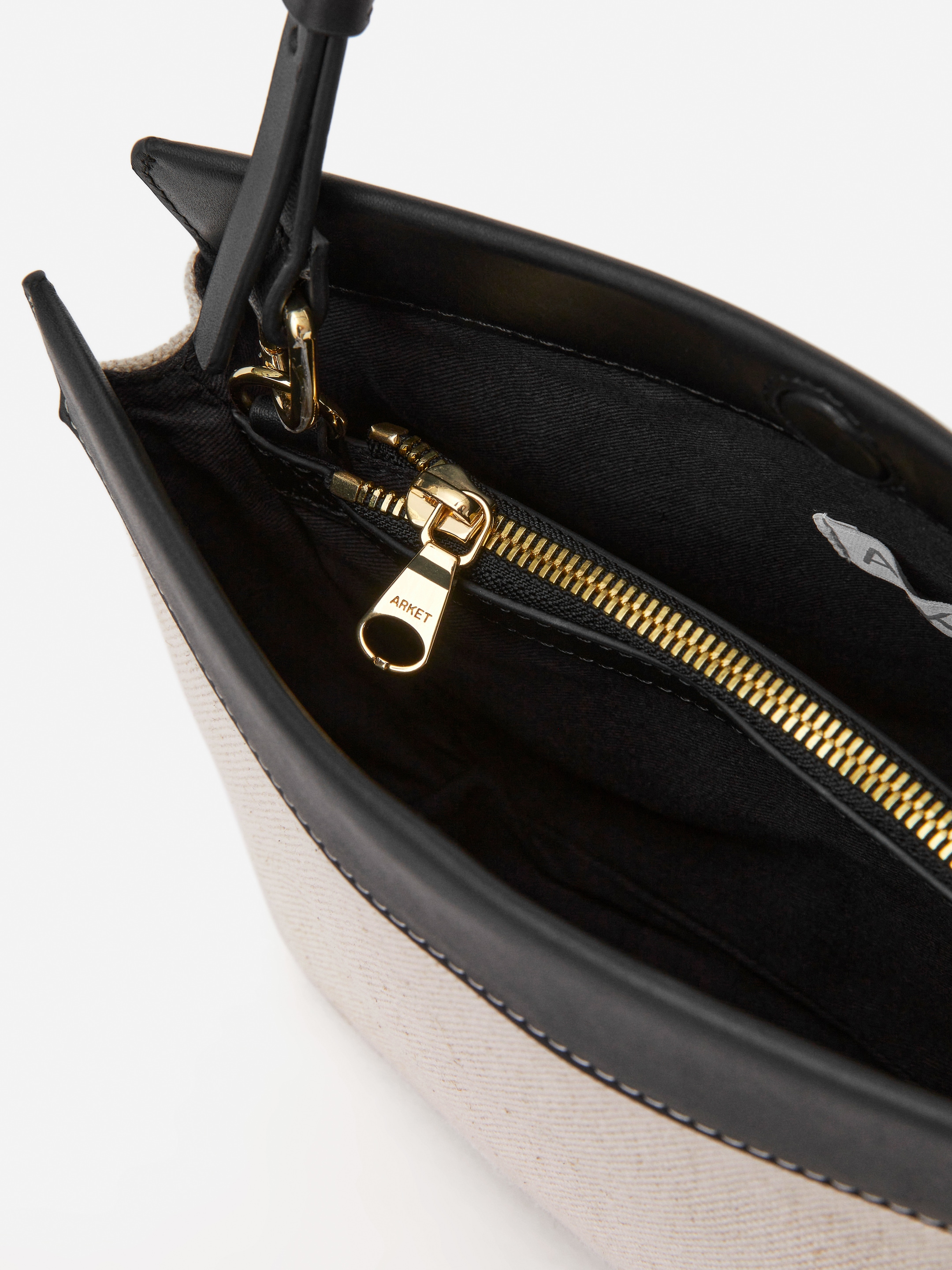 Bolso de piel y lona - Beige/negro - Women - StillMedia/DescriptiveDetail - 5