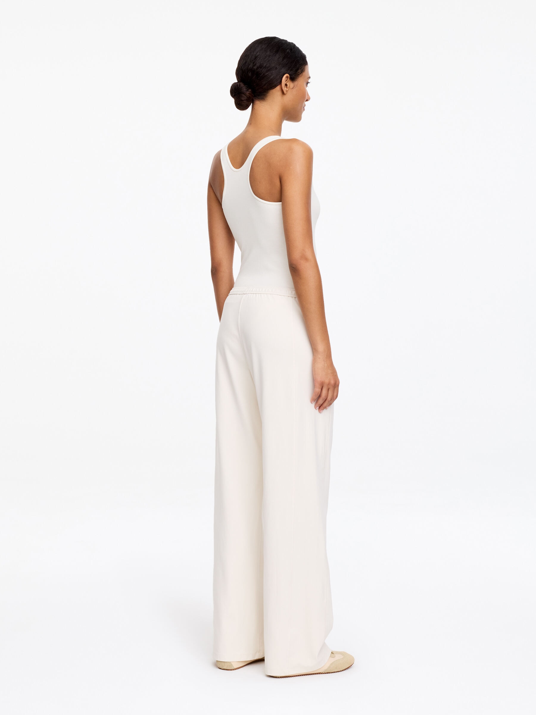 Racerback Bodysuit - White - Slim fit - Women - StillMedia/Lookbook - 4