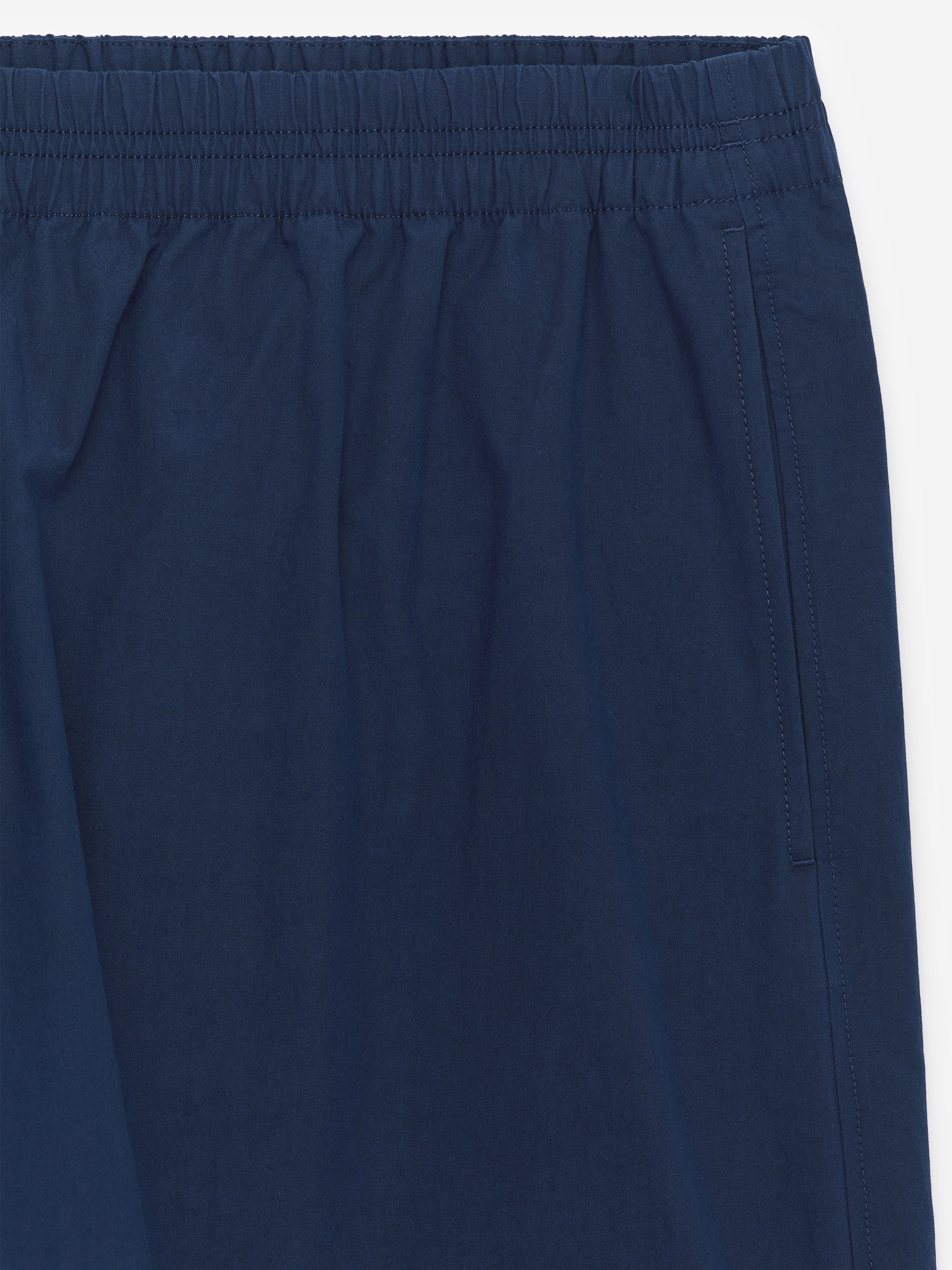 Pantalon en coton à jambe barrel - Bleu foncé - Loose fit - Femme - StillMedia/DescriptiveStillLife - 2
