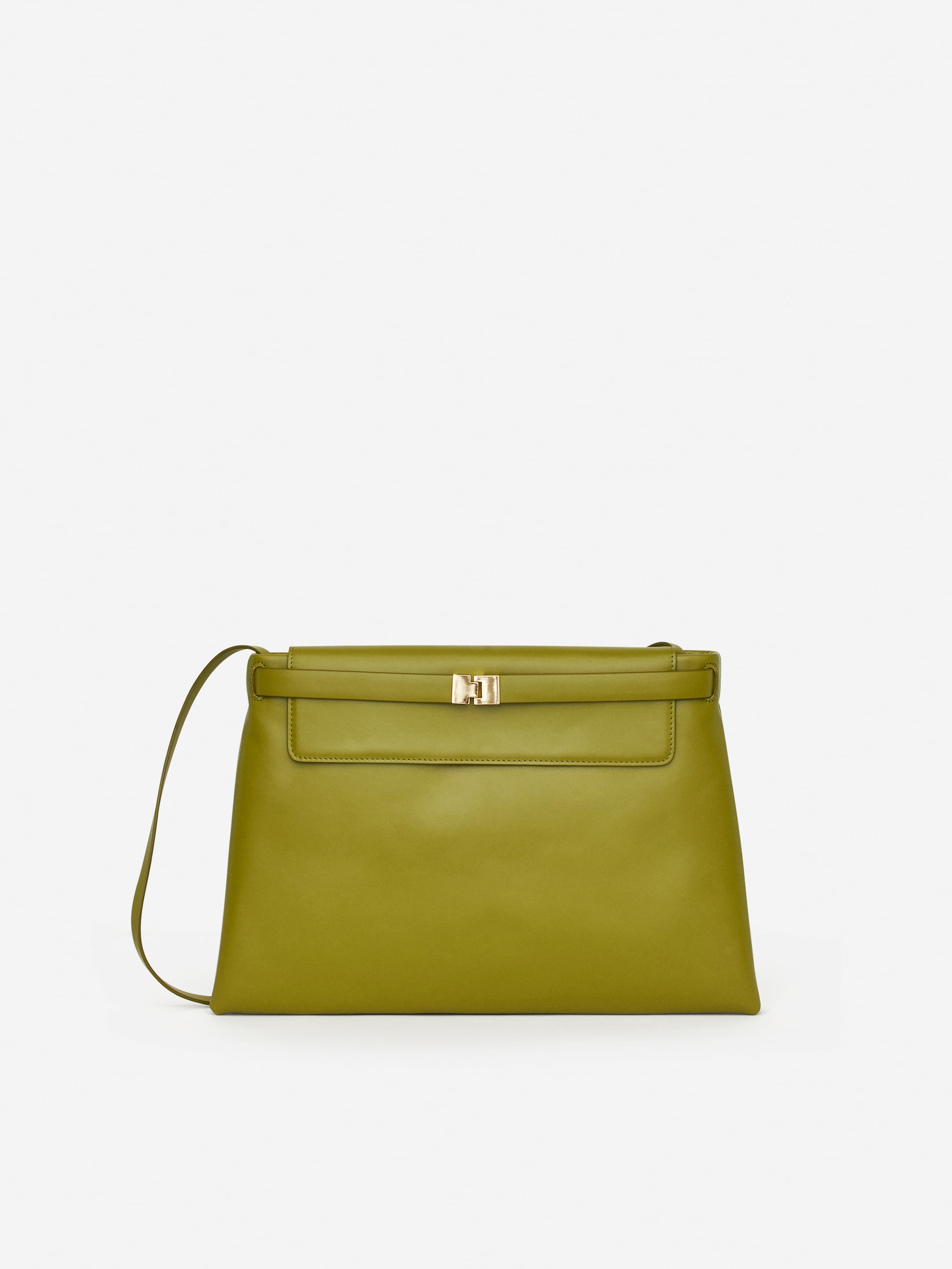 Grotere afbeelding bekijken: Leren schoudertas - Groen - DAMES | H&M NL 1