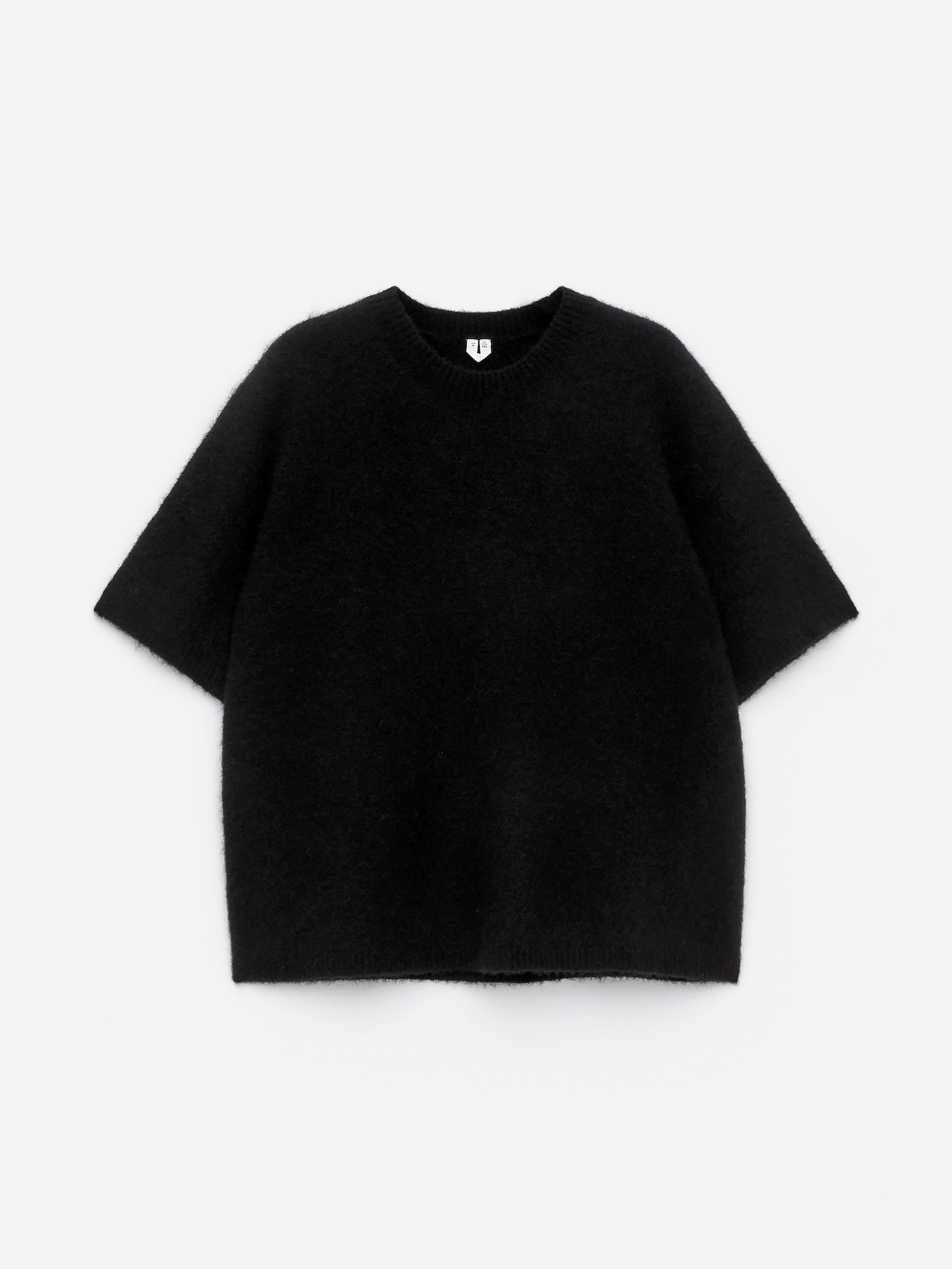 Alpaca-Wool Blend Jumper - Black/Grey/Off White - 2
