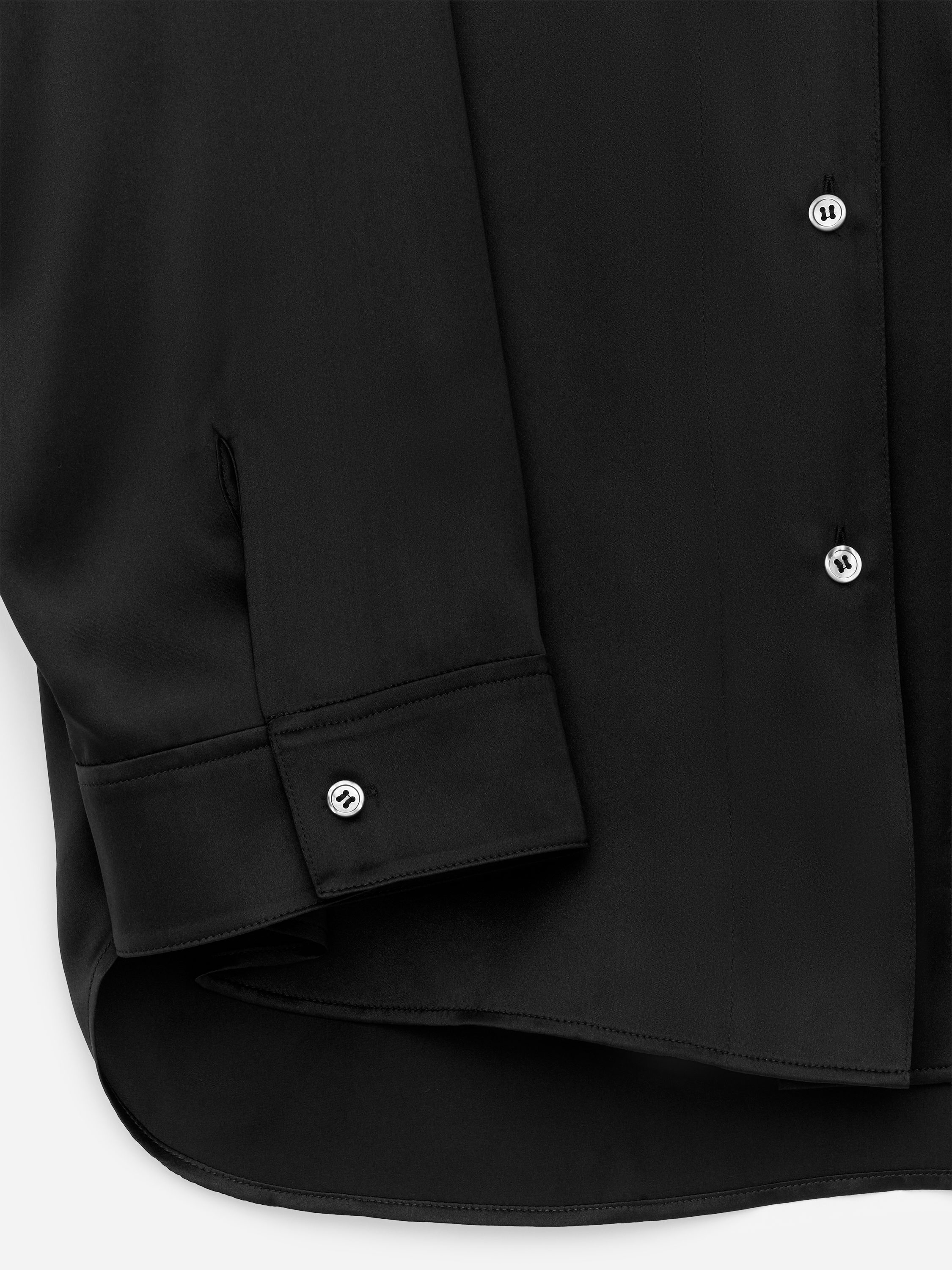 Legere Seidenbluse - Schwarz - Relaxed Fit - Damen - StillMedia/DescriptiveDetail - 18