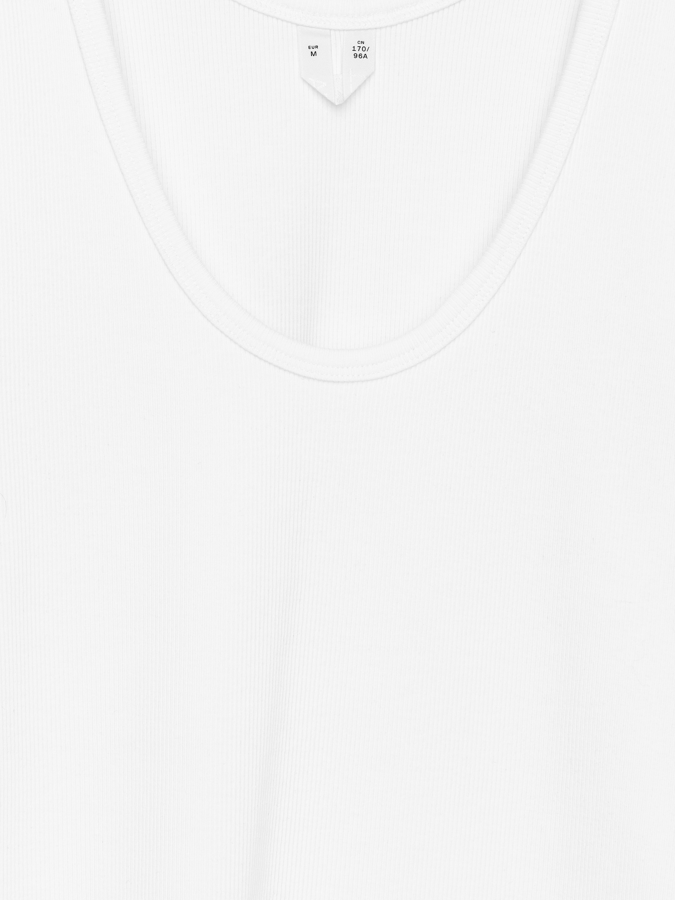 Se større billede: Ribbet tanktop - Hvid - DAME | H&M DK 2