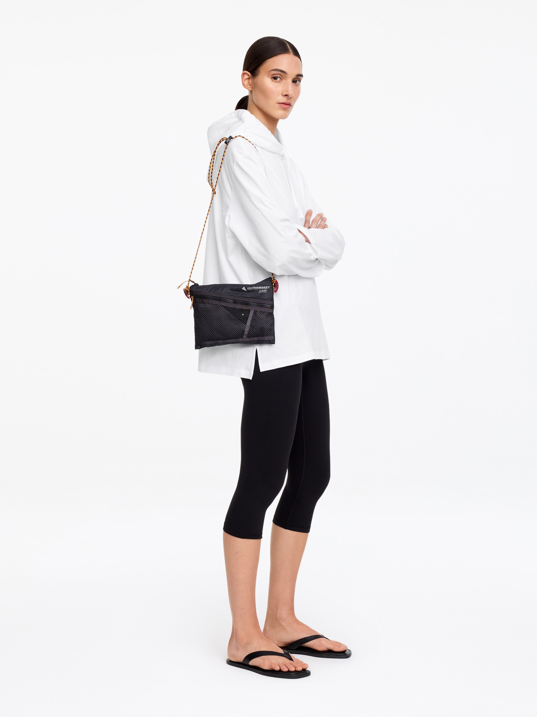 Bluza z kapturem - Biały - Luźny fason - Women - StillMedia/Lookbook - 2