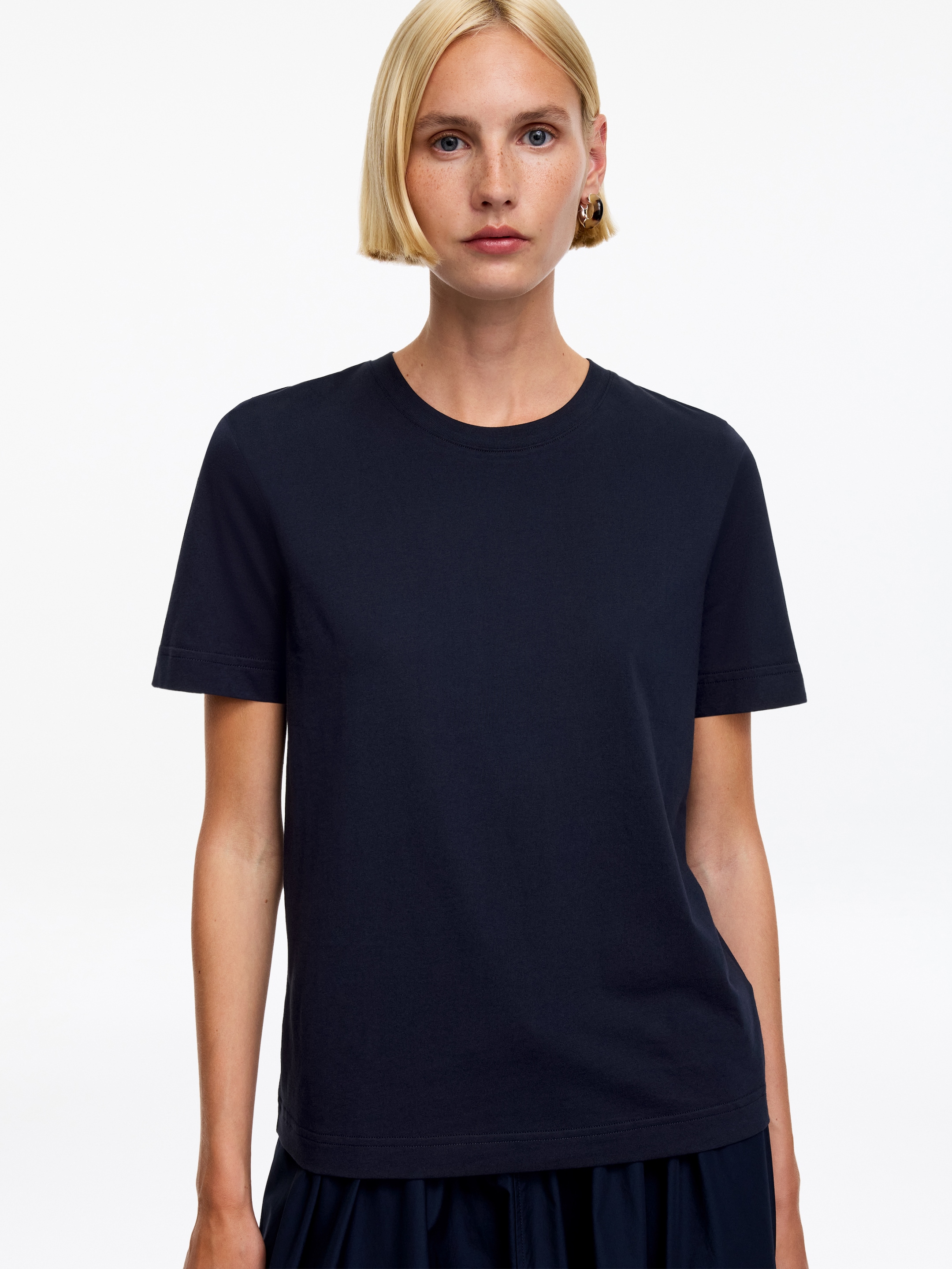 T-shirt Signature z krótkim rękawem - Ciemnoniebieski - Fason normalny - Women - StillMedia/Lookbook - 7