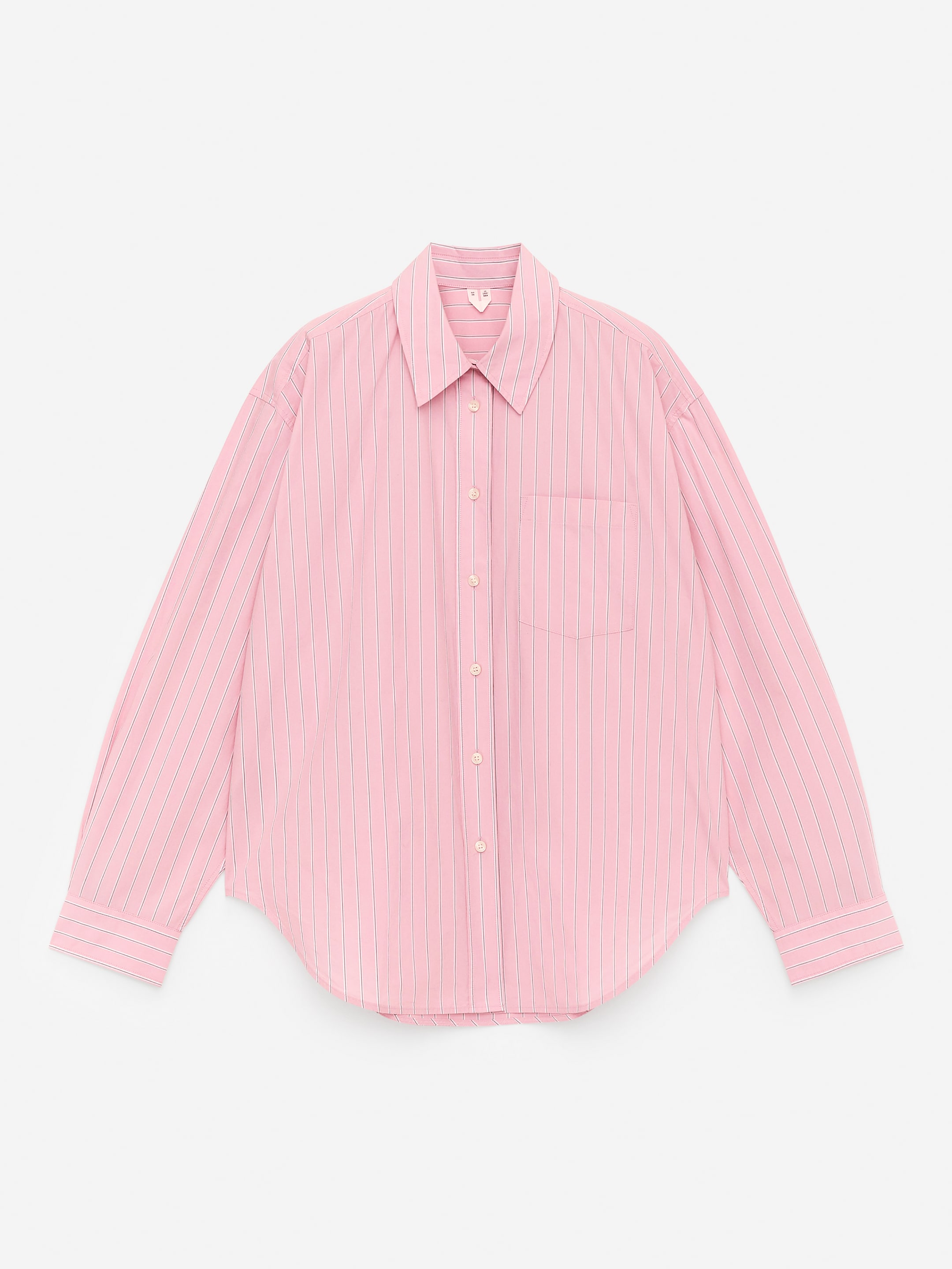 Visualizza immagine più grande: Camicia oversize in cotone - Rosa/Righe - DONNA | H&M IT 1