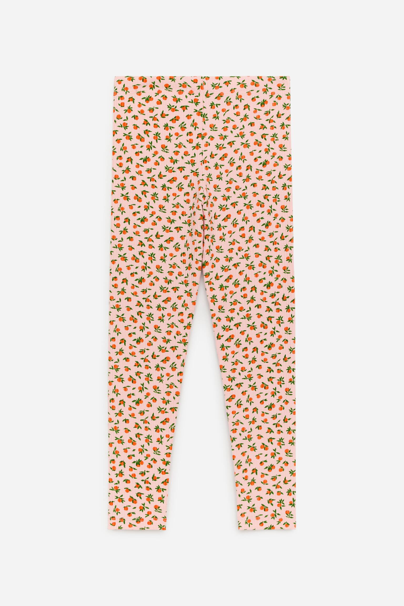 Geribde legging - Roze/sinaasappels/Roze/oranje/Lila/rood/Donkerblauwe/roze bloemen/Blauw/bordeauxrode hartjes - 3