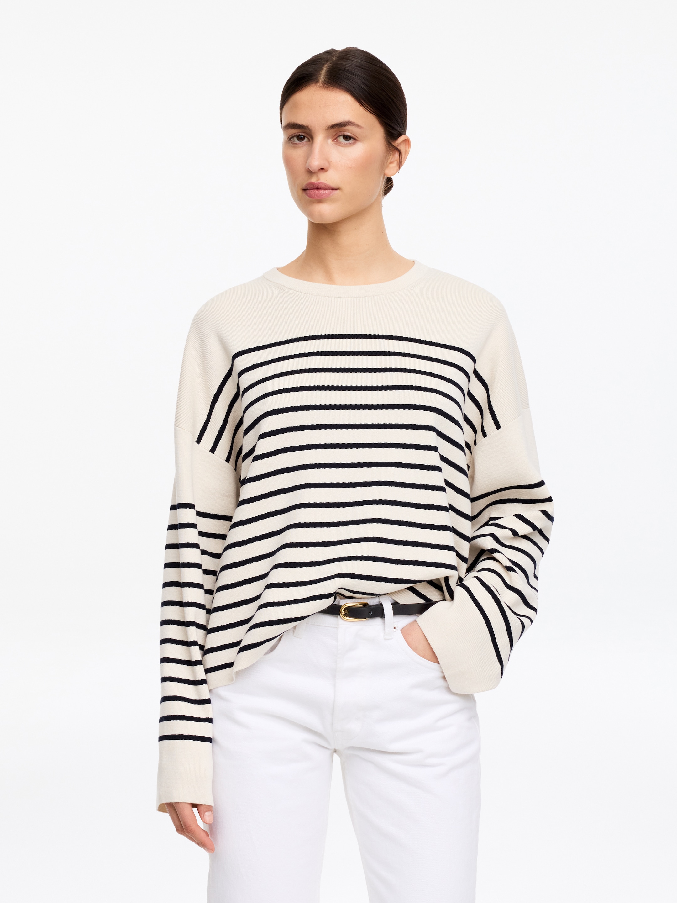 Schmaler Ledergürtel - Schwarz - Women - StillMedia/Lookbook - 3