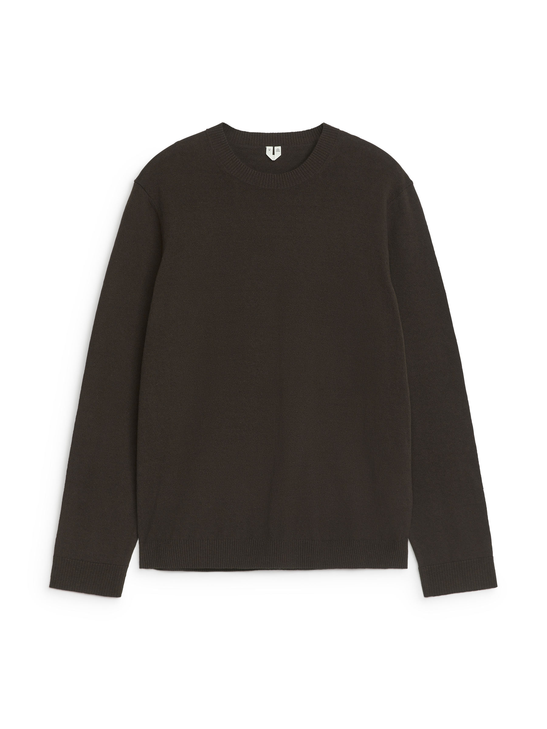 Linen Blend Jumper-#3F3838-7106