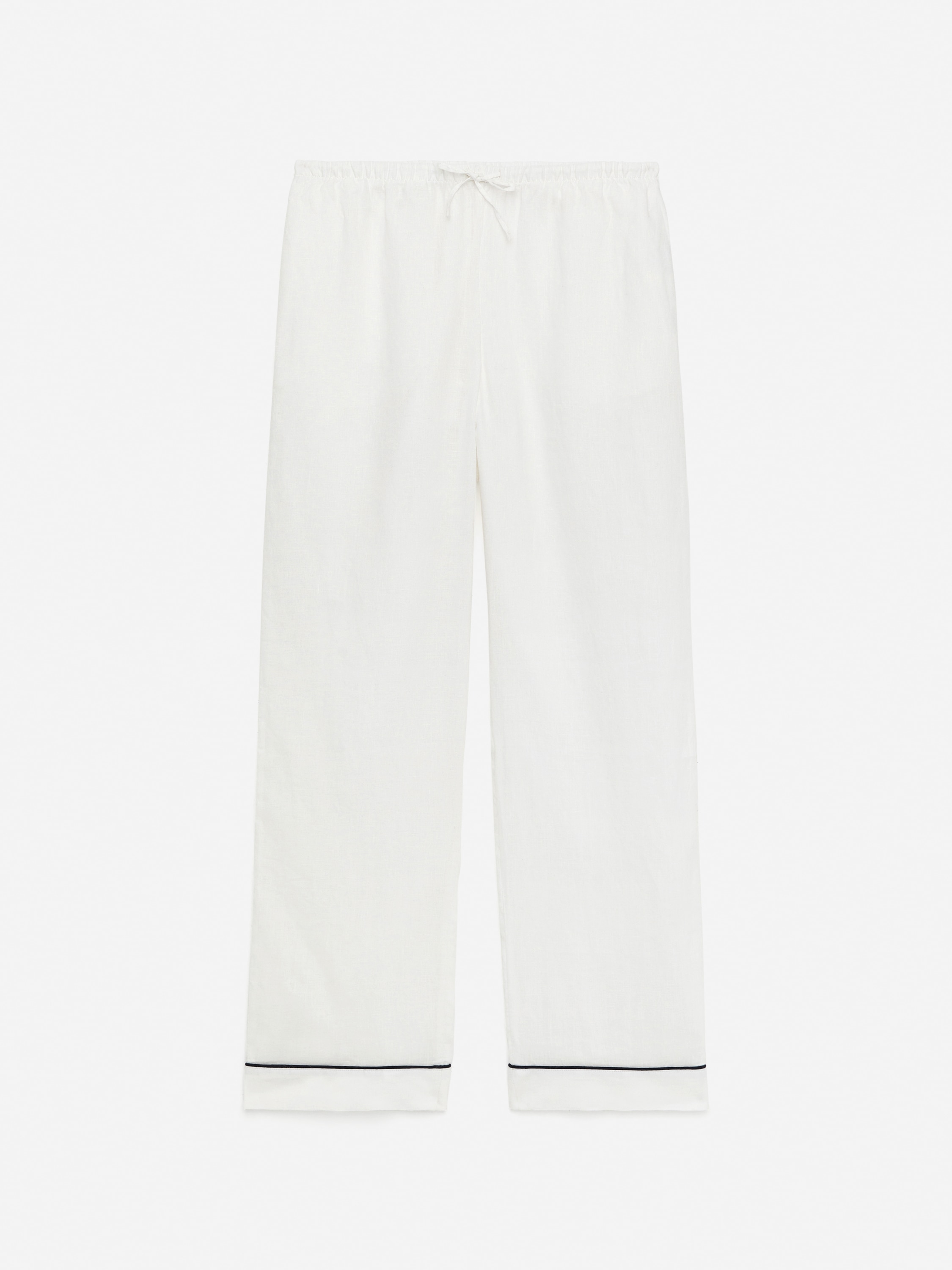 Pantaloni del pigiama in lino - Bianco