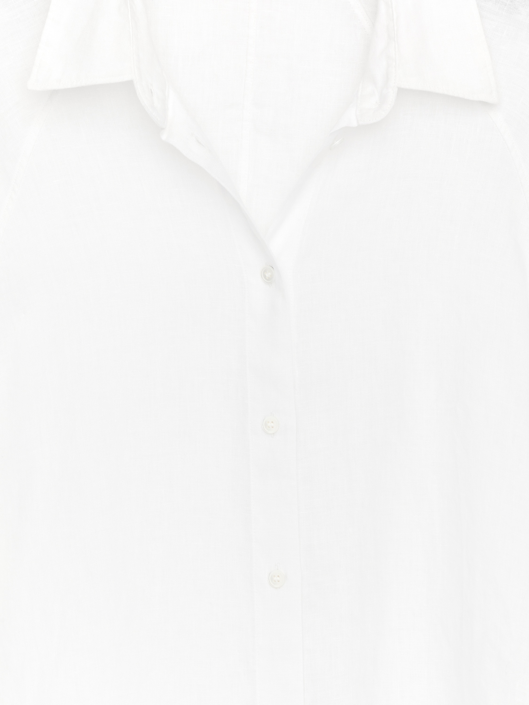 Relaxed Linen Shirt – White – Women – ARKET EU