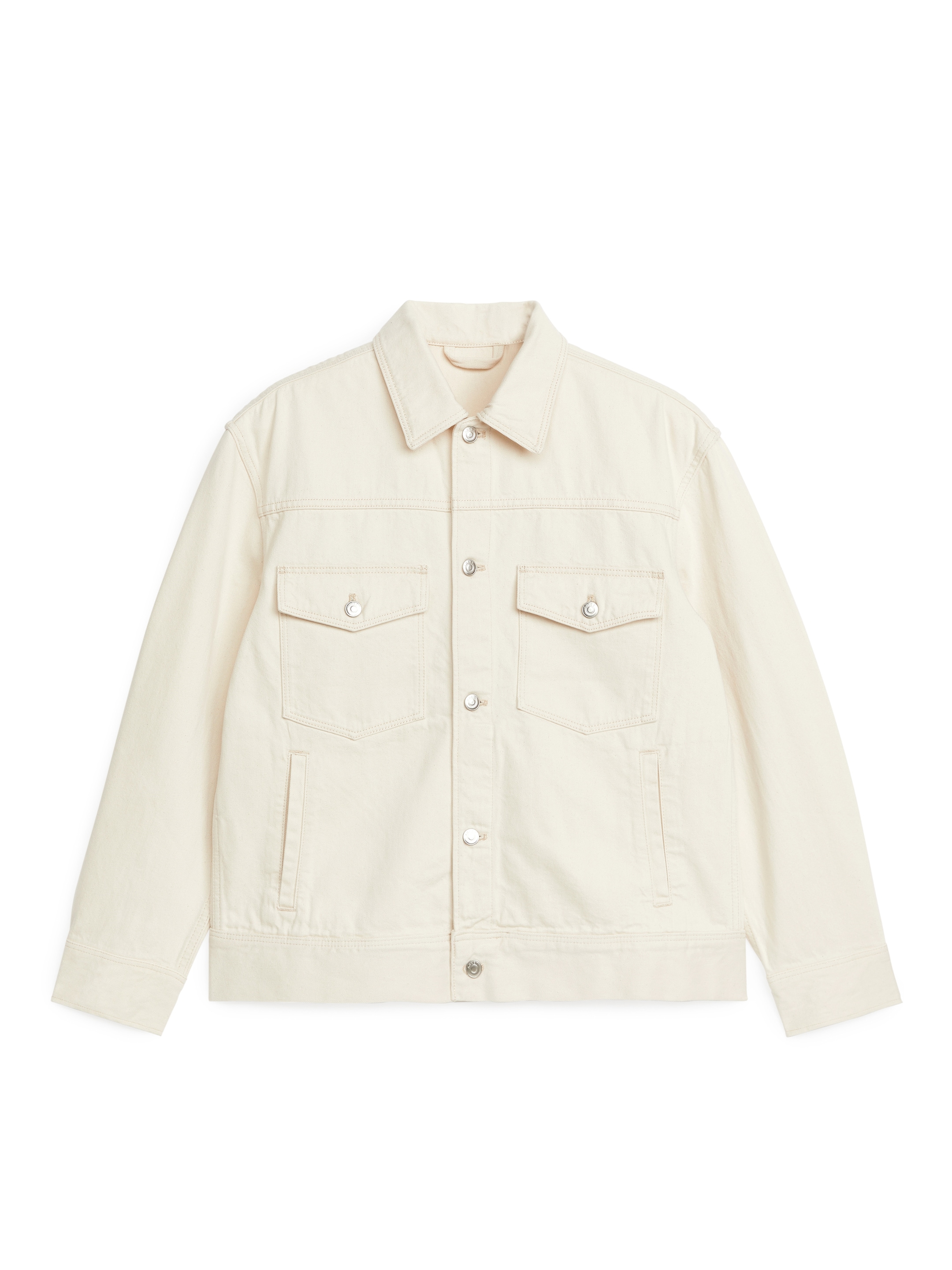 Größeres Bild ansehen: Ungefärbte Jeansjacke - Ecru - Men | H&M DE 1