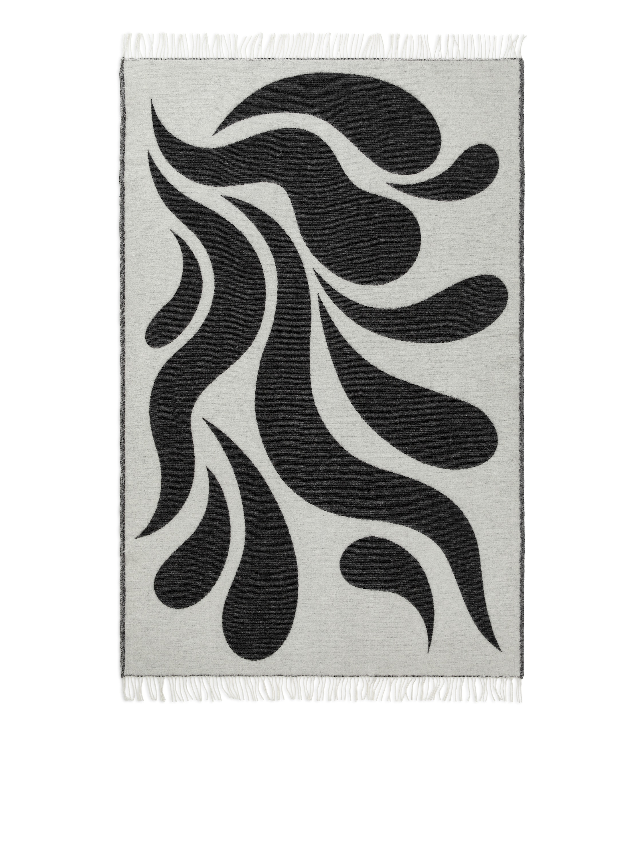 Klippan Wool Blanket – White/Black – Homeware – ARKET DK