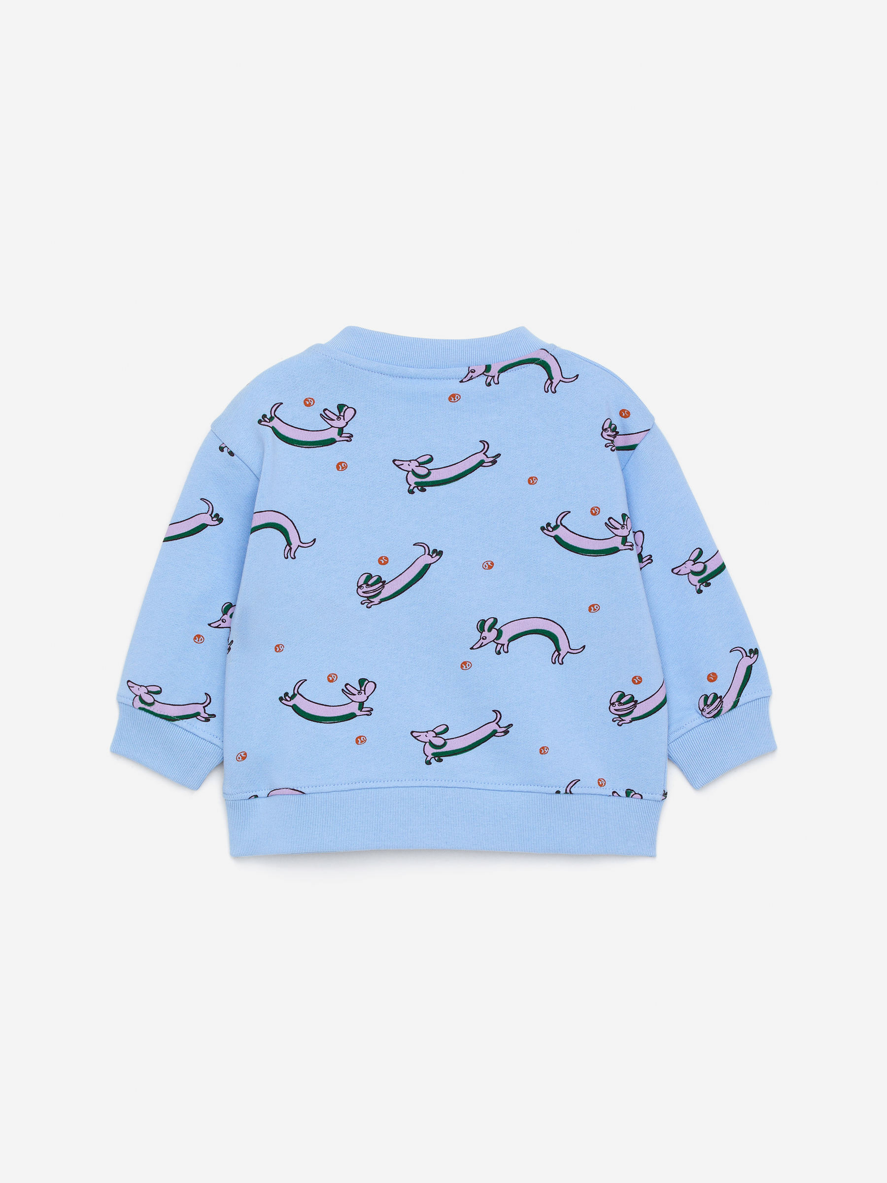 Cotton Sweatshirt - Light Blue/Dogs - Loose fit - Children - StillMedia/DescriptiveStillLife - 2