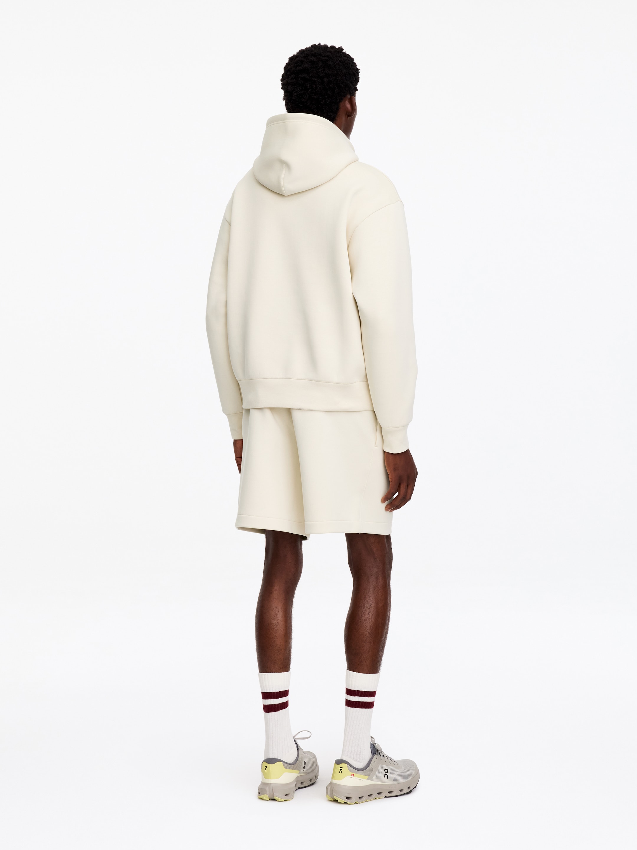 Felpa con cappuccio ARKET ACTIVE - Bianco sporco - Loose fit - men - StillMedia/Lookbook - 5