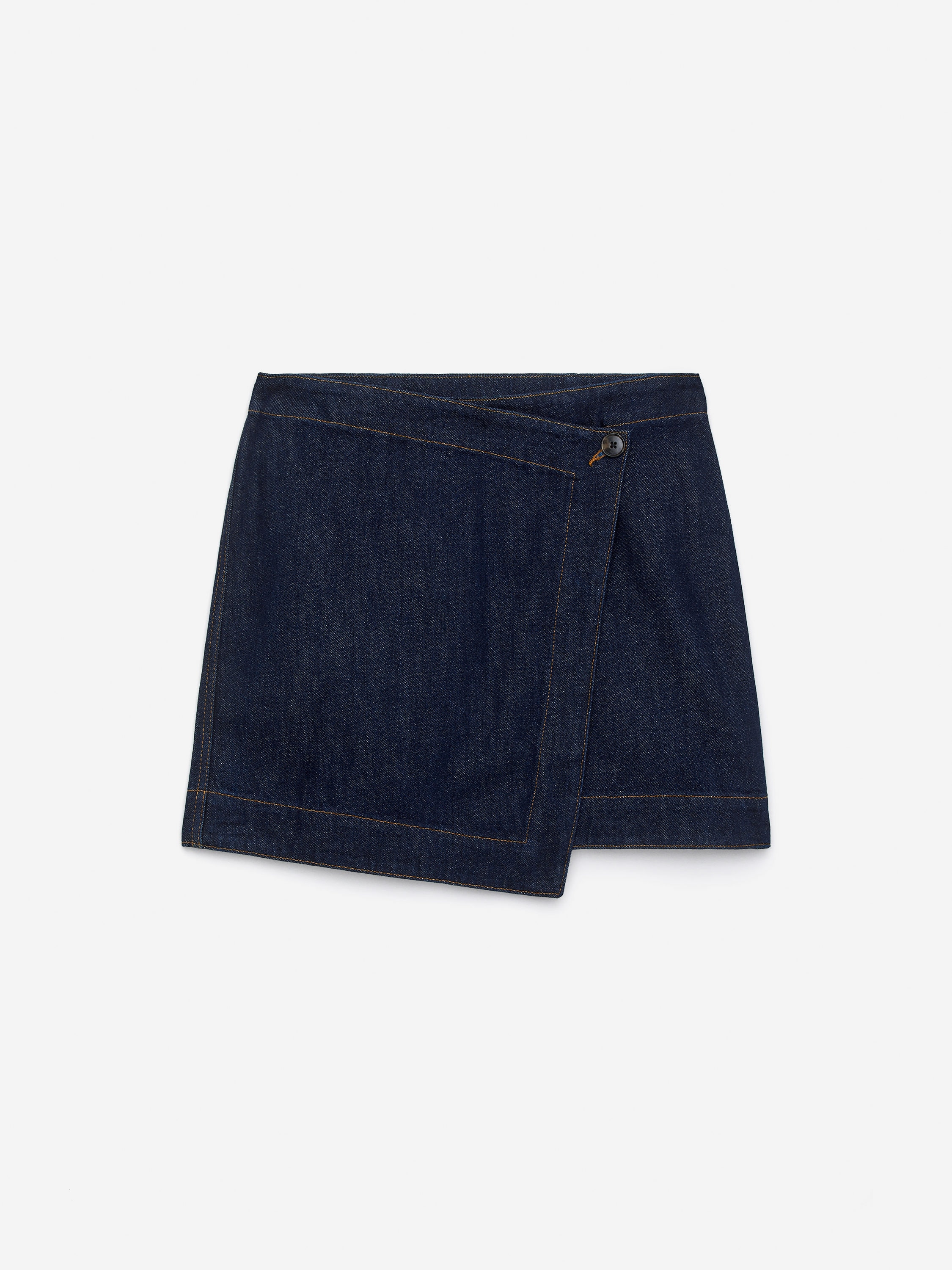 Denim Wrap Skirt-#323842-16141