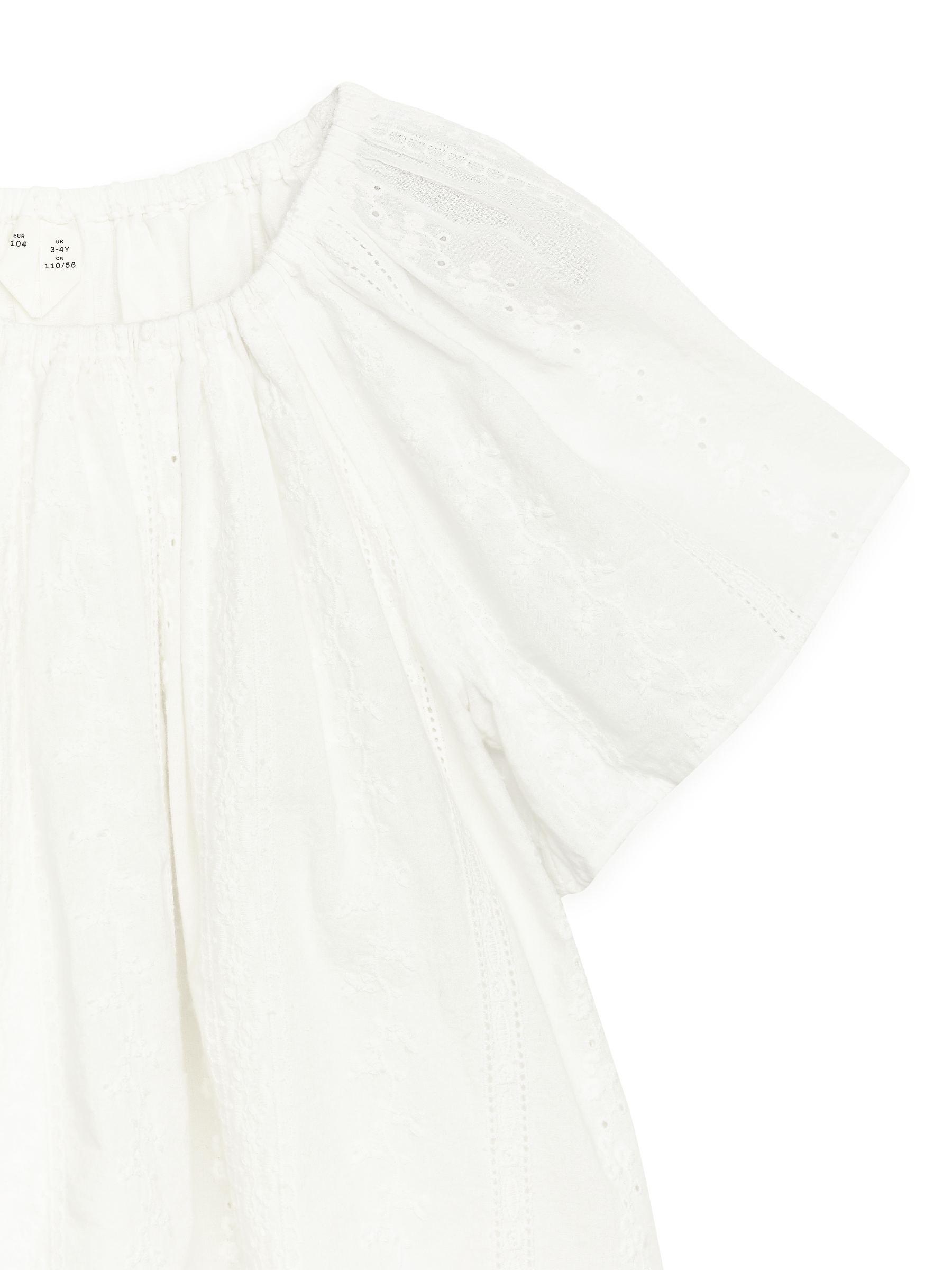 Bawełniana sukienka z haftem angielskim - Biały - Children - StillMedia/DescriptiveDetail - 3