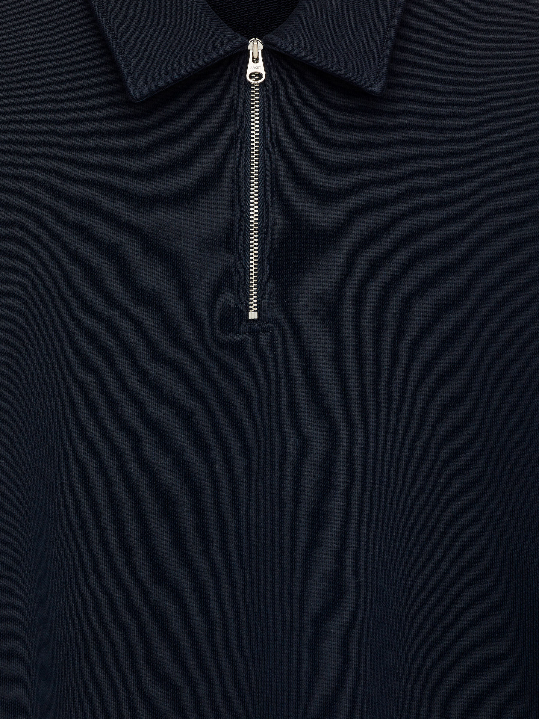 Half Zip Cotton Sweatshirt - Dark Blue - Regular fit - Men - StillMedia/DescriptiveDetail - 2