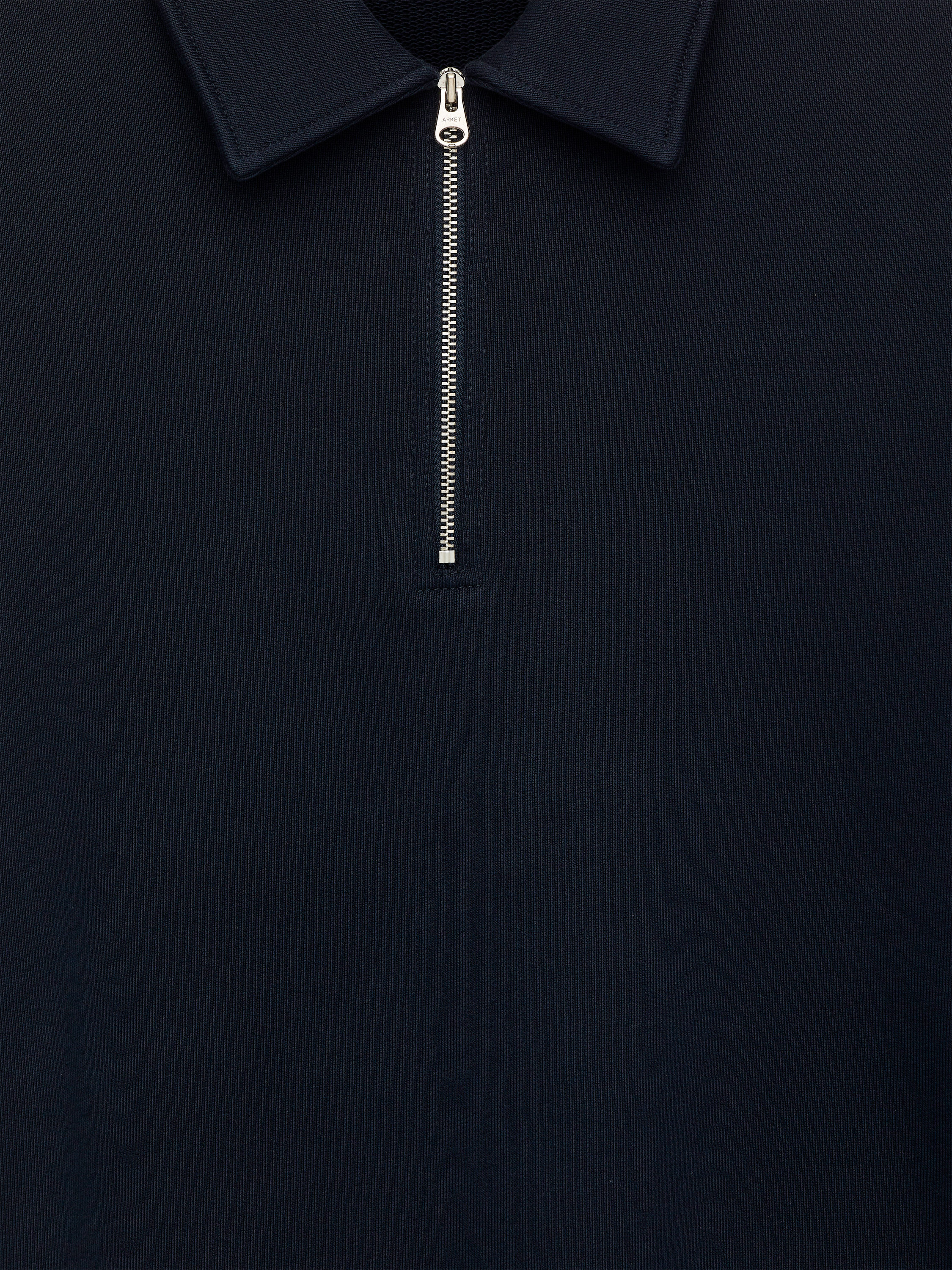 Half Zip Cotton Sweatshirt - Dark Blue - Regular fit - Men - StillMedia/DescriptiveDetail - 2