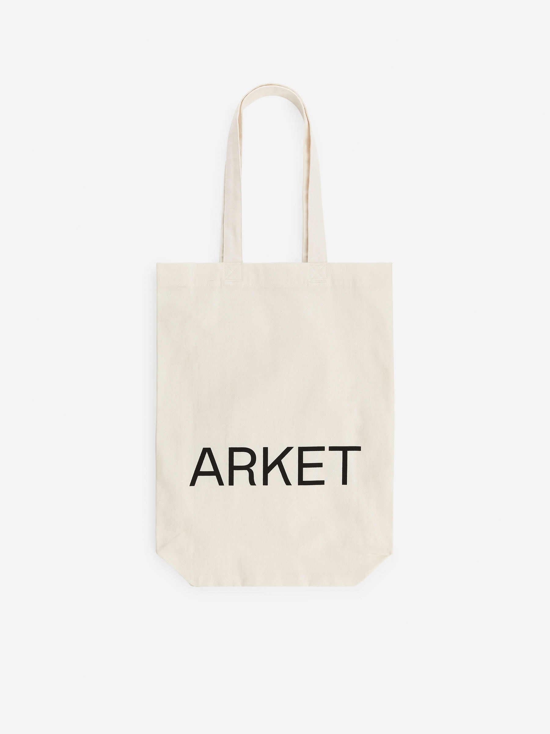 ARKET Canvas Tote Bag-#E8E4D5-8526