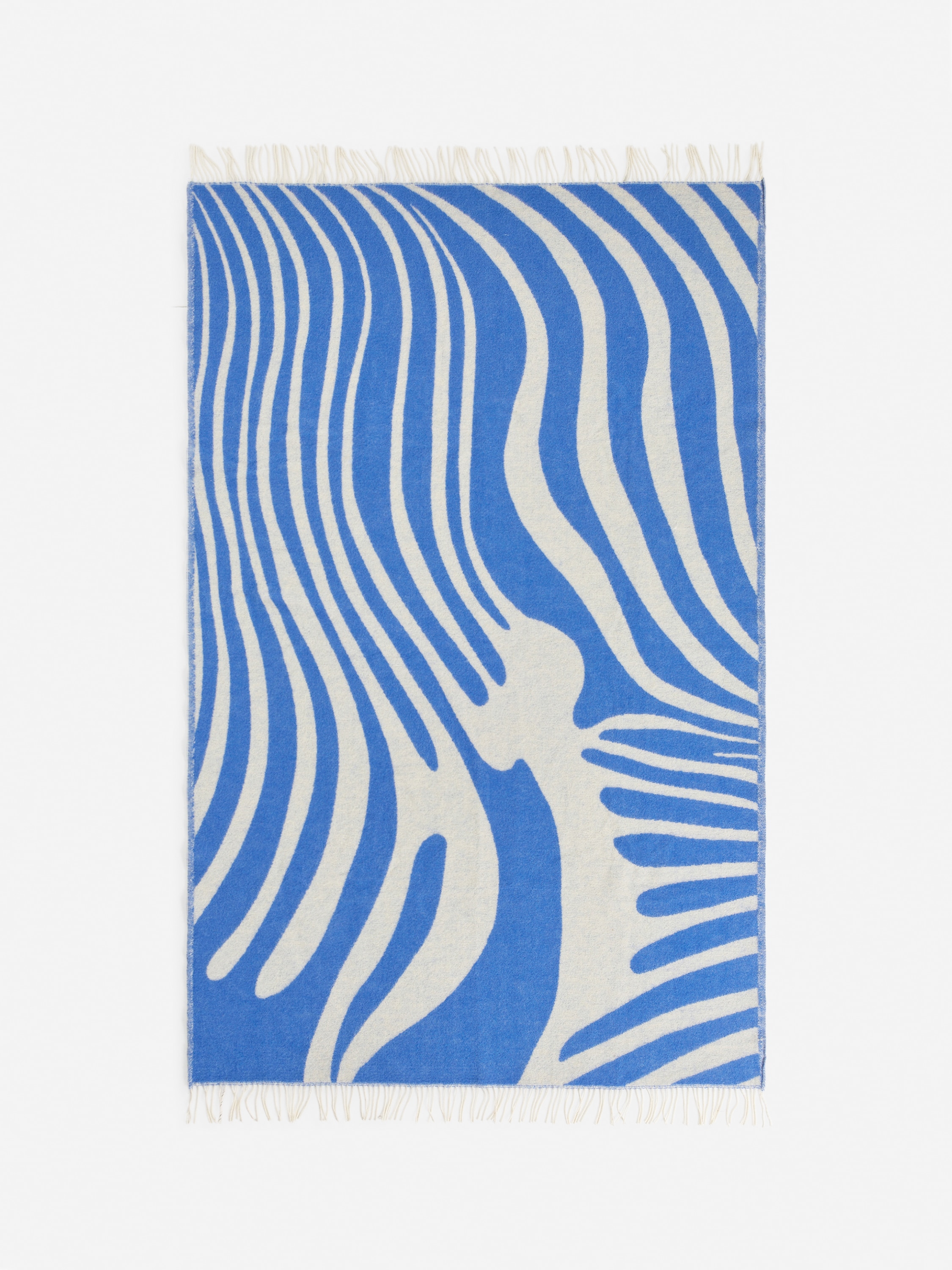 Klippan Wool Blanket – White/Blue – Homeware – ARKET SE