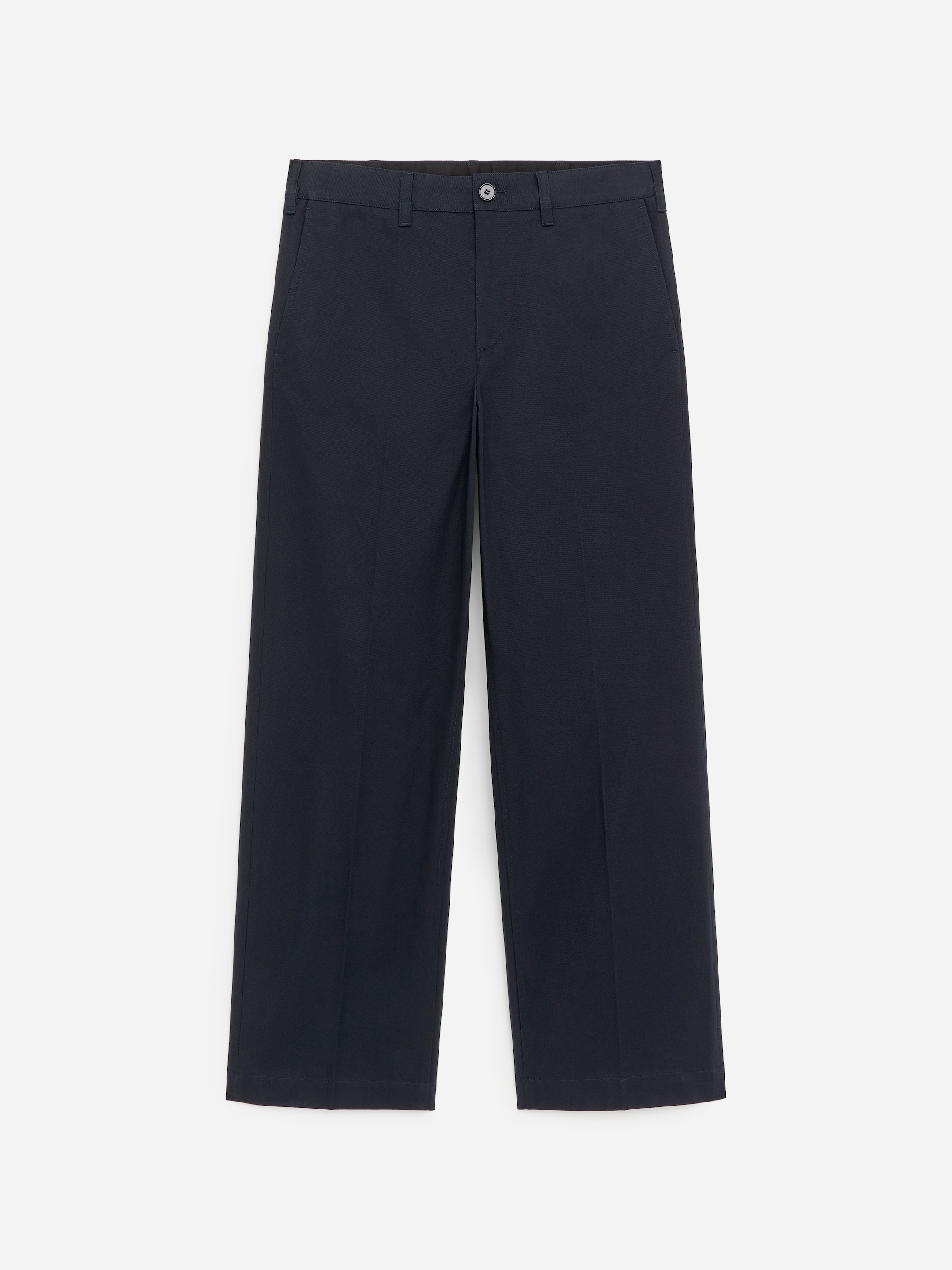 Relaxed Cotton Twill Trousers-#272930-18458