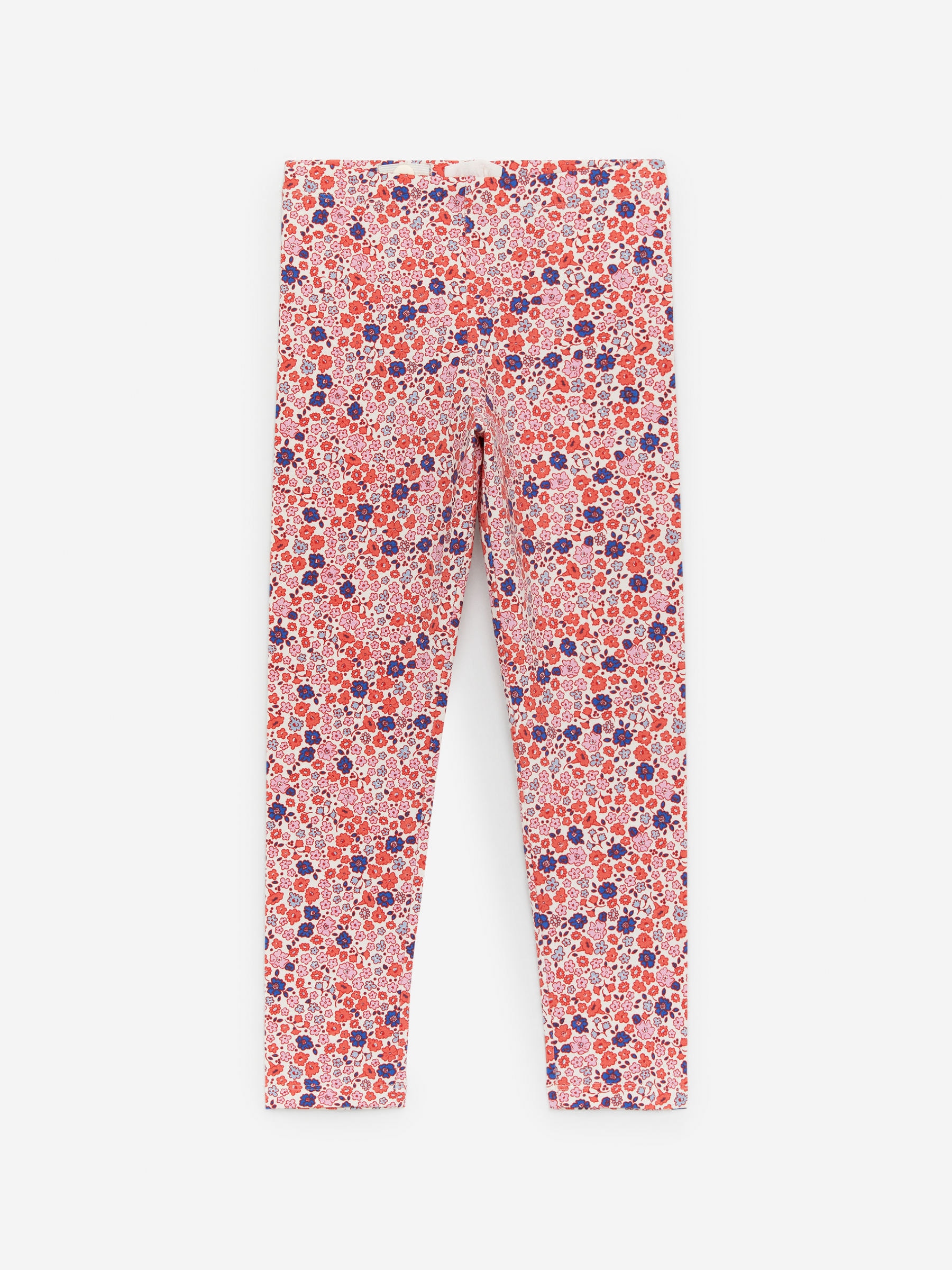 Bedruckte Jersey-Leggings - Weiß/Rot/Blumen - Kinder - StillMedia/DescriptiveStillLife - 1