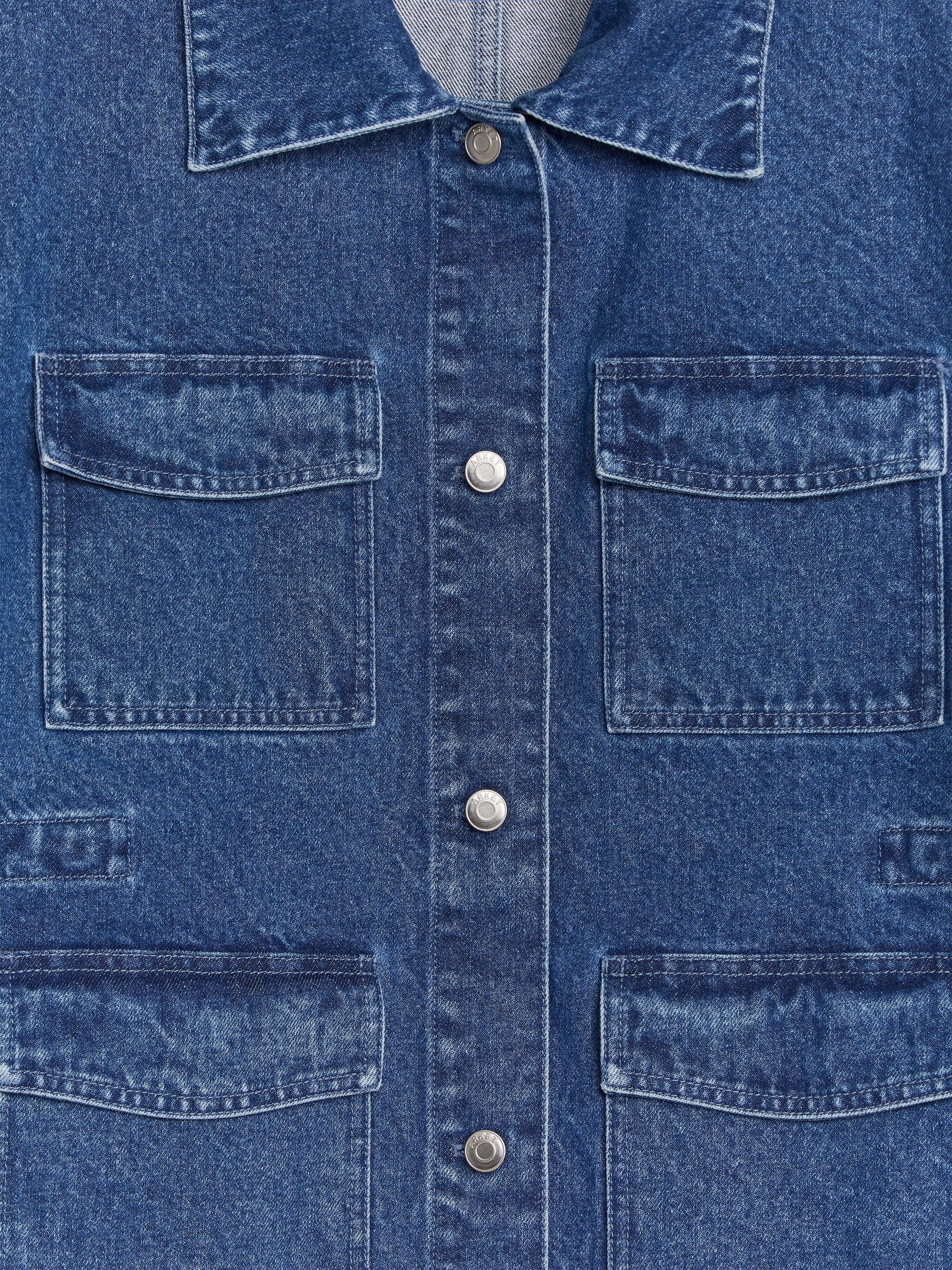 Utility Denim Jacket - Blue - Regular fit - Women - StillMedia/DescriptiveDetail - 2