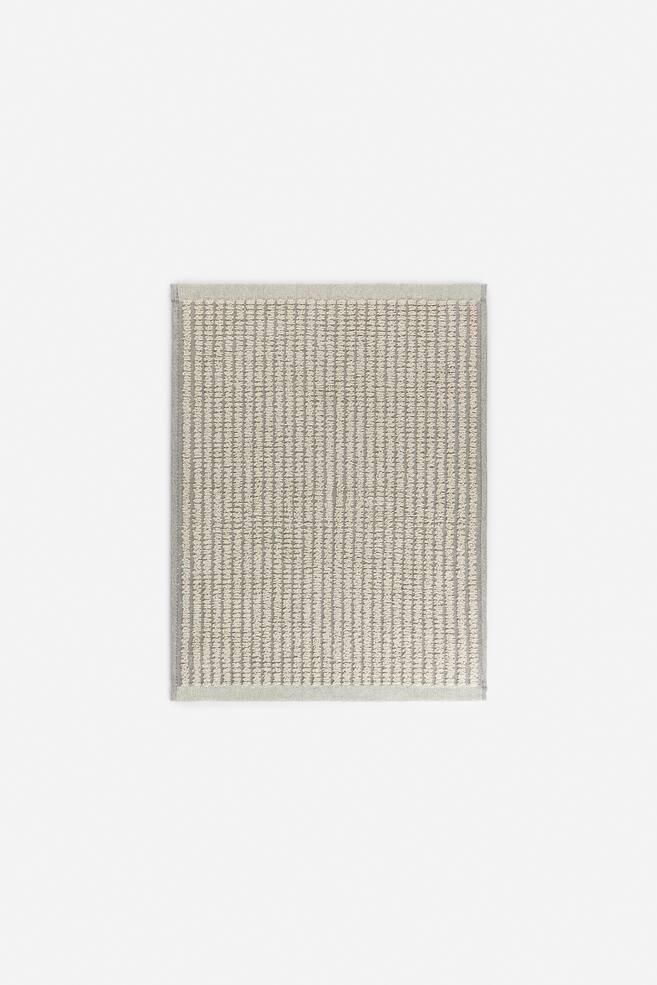 Tapis de bain en coton - Beige/gris - 1