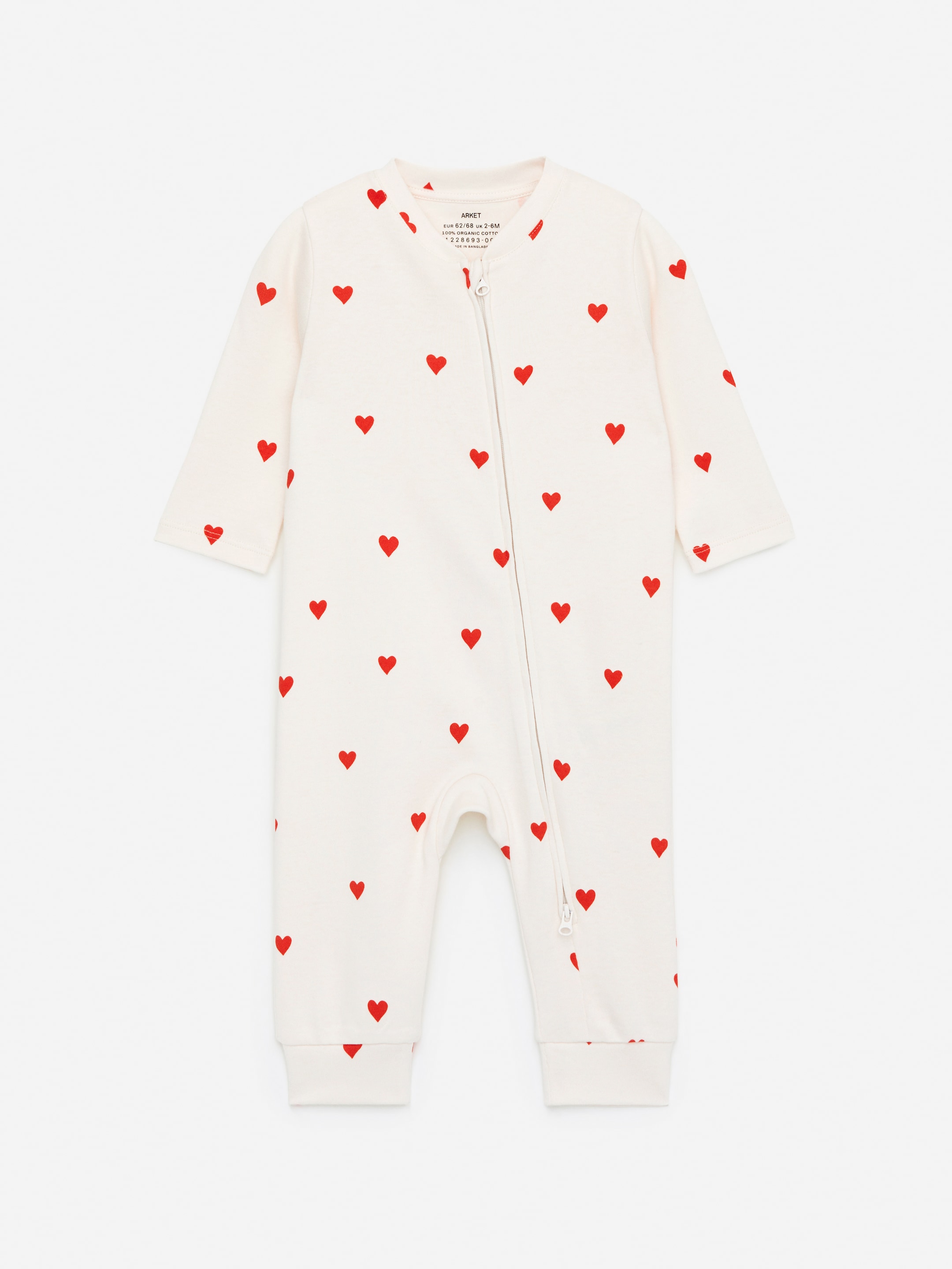 Größeres Bild anzeigen: Schlafstrampler - Cremeweiß/Rot - Kids | H&M AT 1