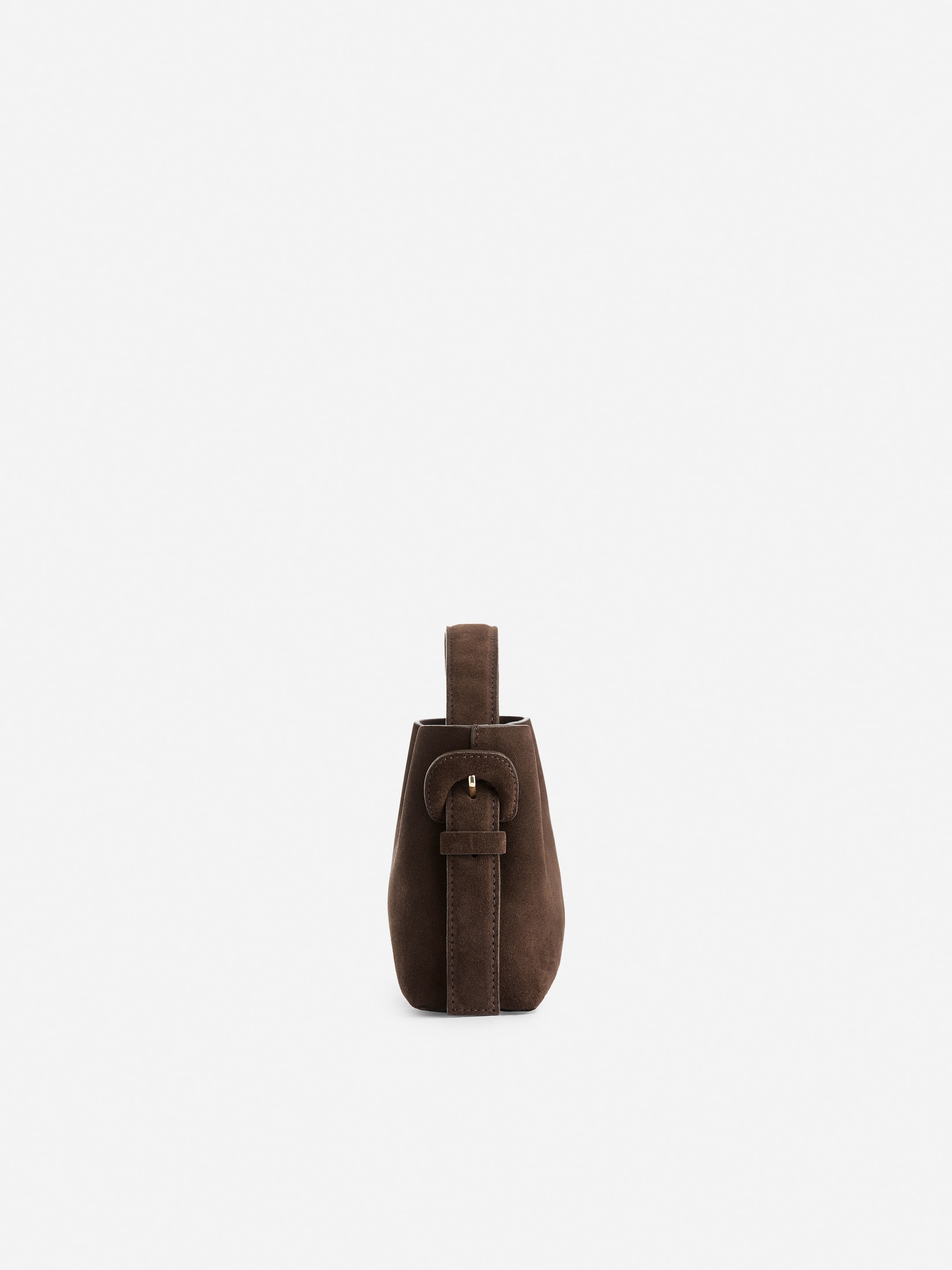 Borsa a tracolla in pelle scamosciata - Marrone - Women - StillMedia/DescriptiveStillLife - 5