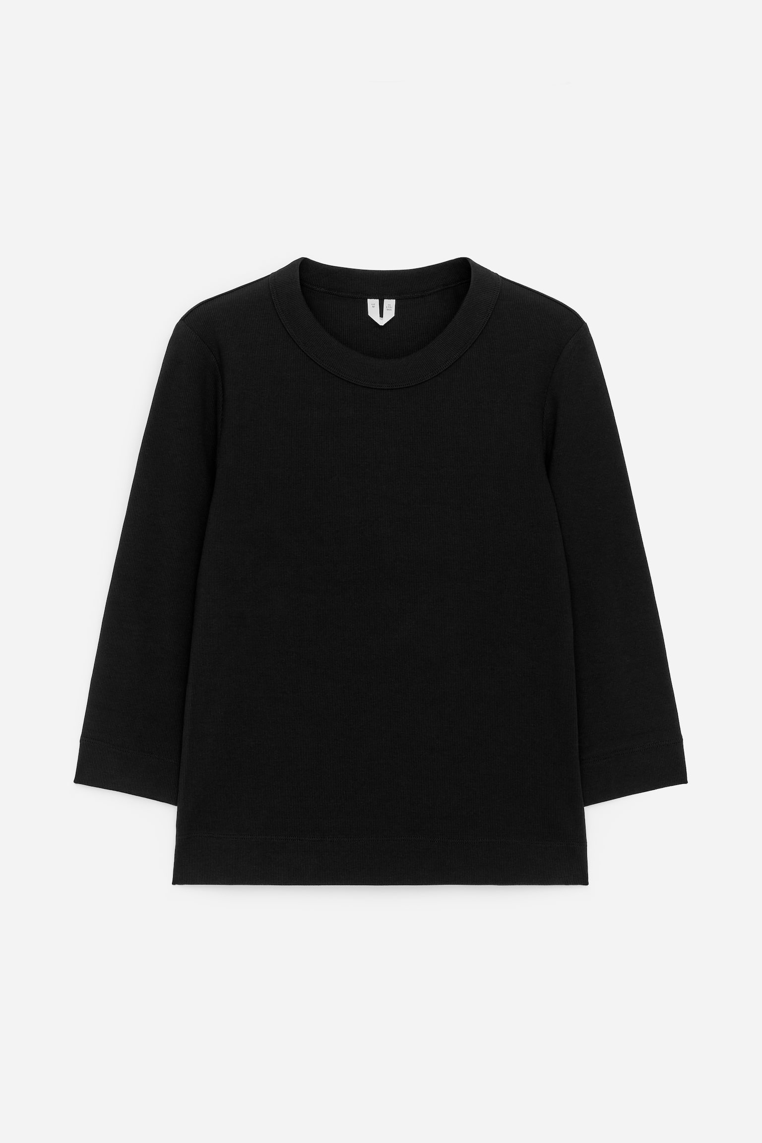 Ribbad topp - Svart/Vit/Röd - 2