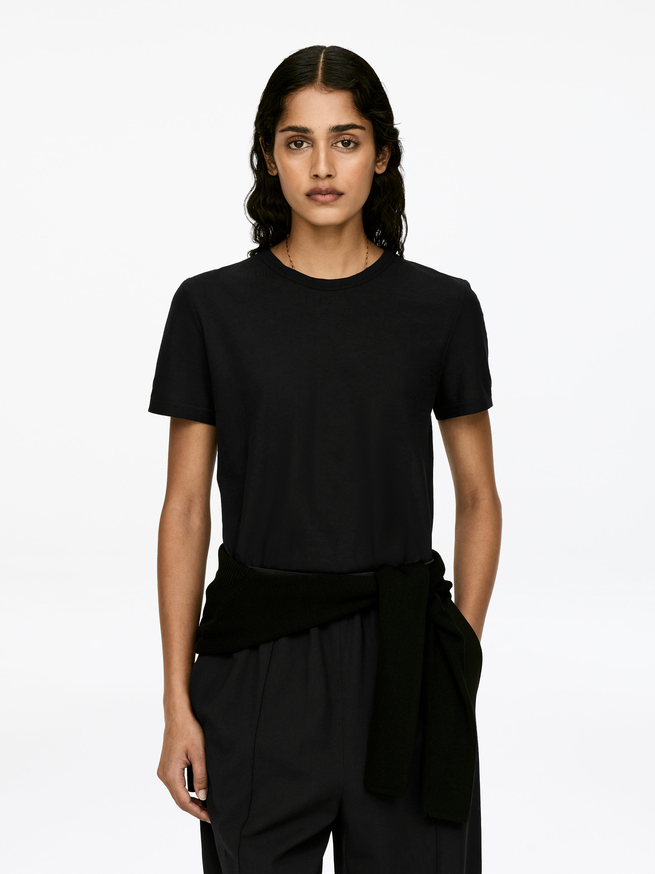 Ice Crêpe T-Shirt-#272628-12027