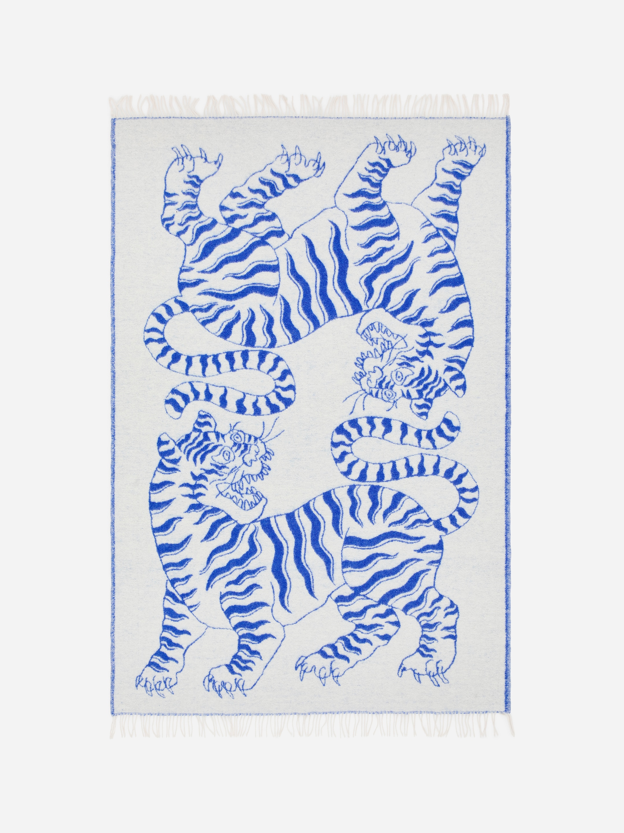 Klippan Wool Blanket - Blue/Off White - homeware - StillMedia/DescriptiveStillLife - 2