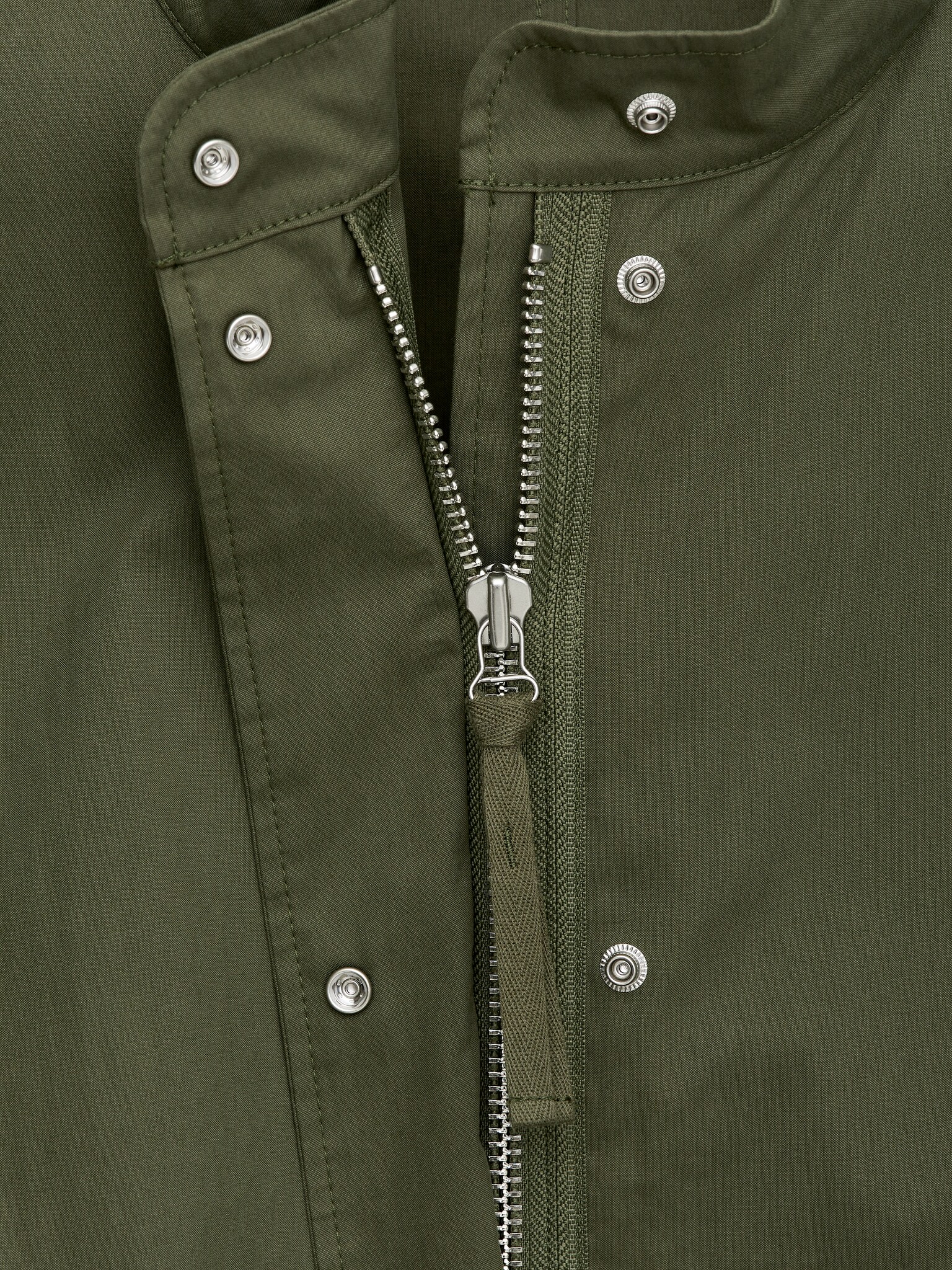 Parka non doublée coupe queue de poisson - Vert kaki - 2