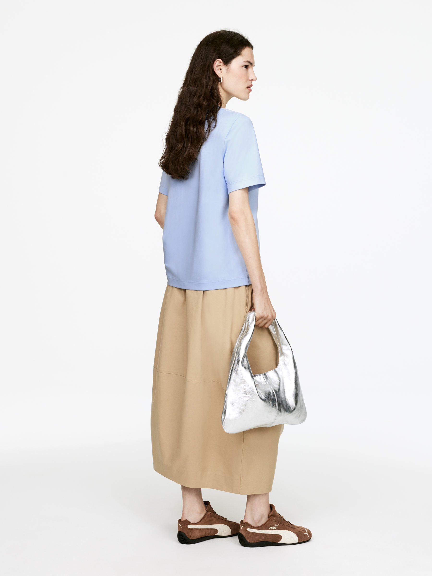 PEARL Heavyweight T-Shirt - Light Blue - Regular fit - Women - StillMedia/Lookbook - 6