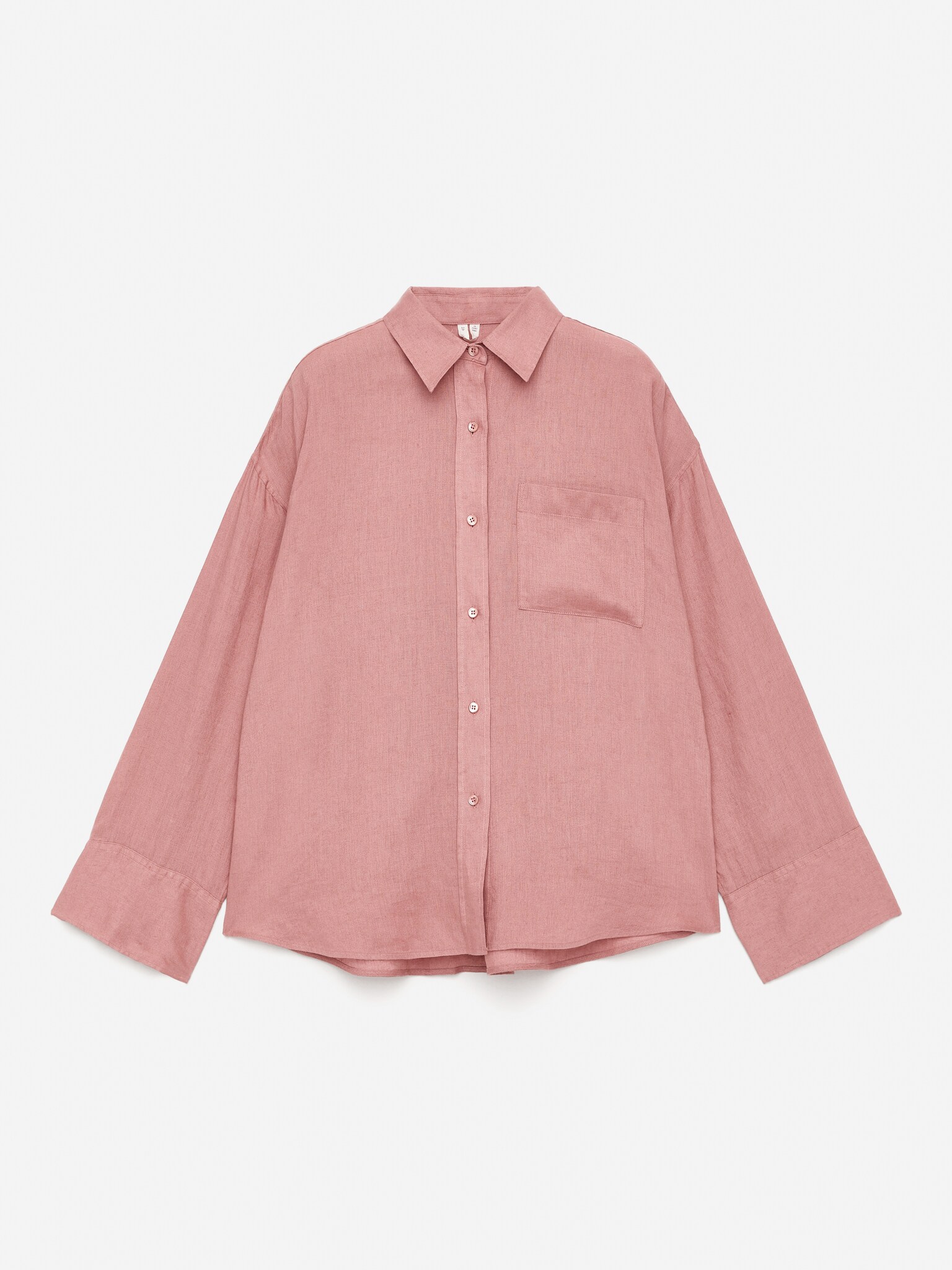Chemise en lin - Rose poudré/Beige/Noir/Noir - 2