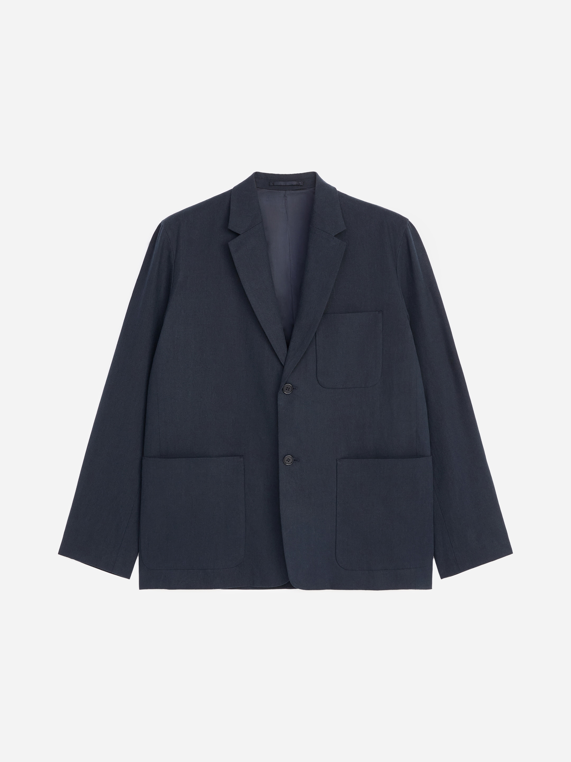 Linen Blend Blazer-#272930-19560
