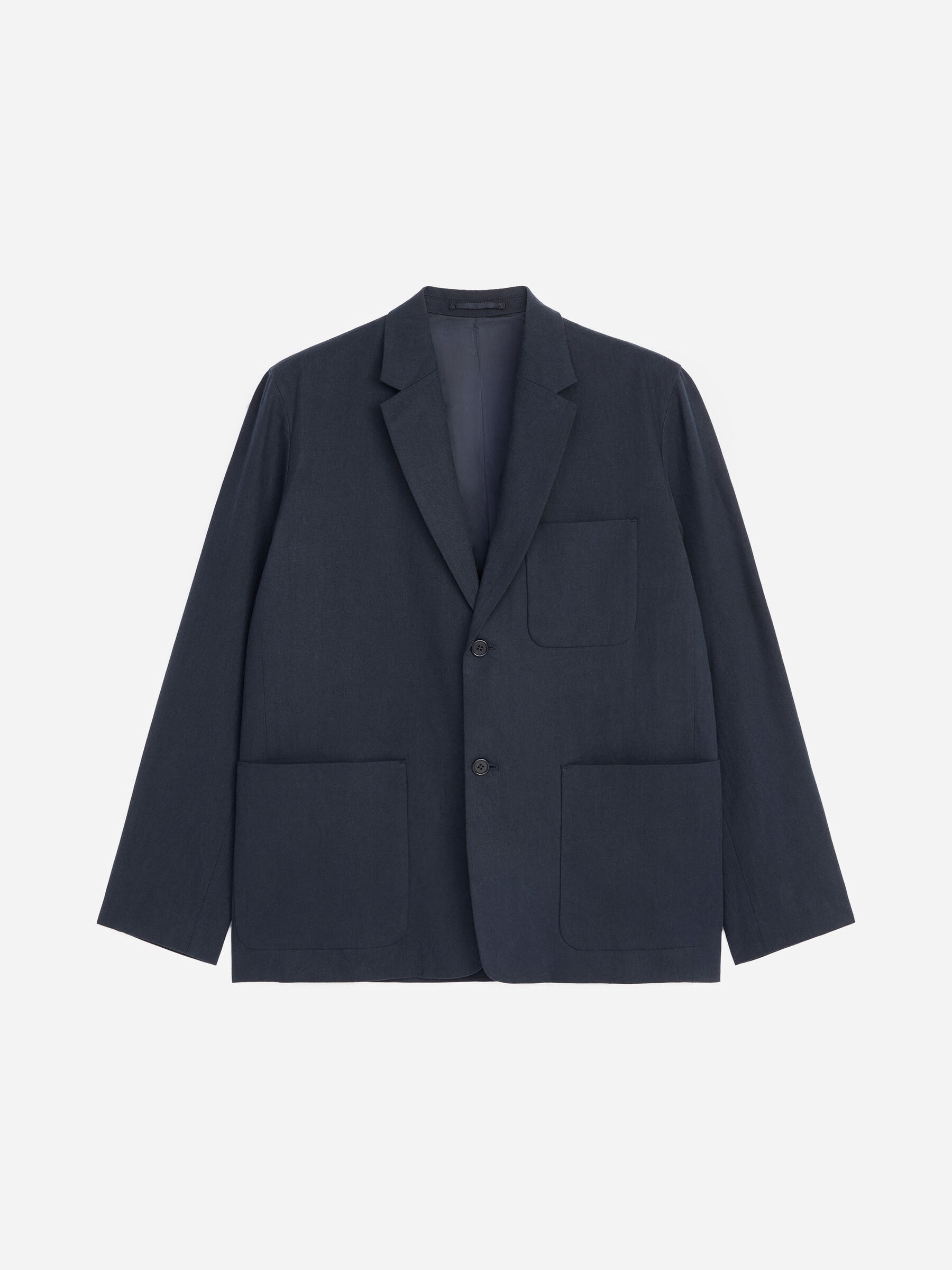 Linen Blend Blazer-#272930-19560