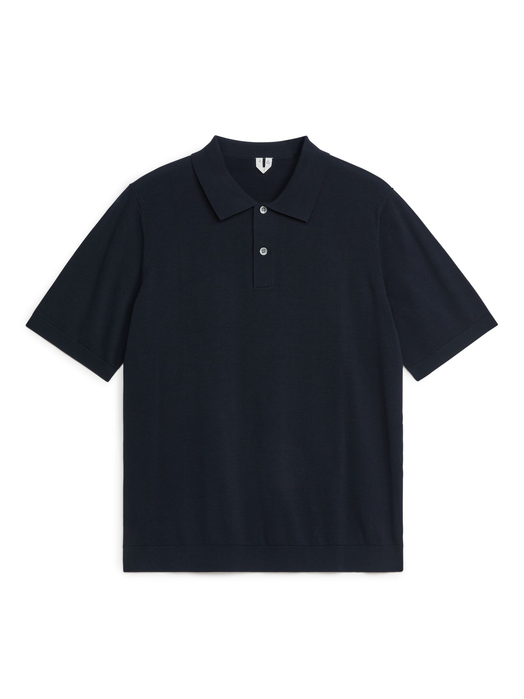 Poloshirt aus Baumwolle und Seide - Dunkelblau - Regular Fit - Herren - StillMedia/DescriptiveStillLife - 1