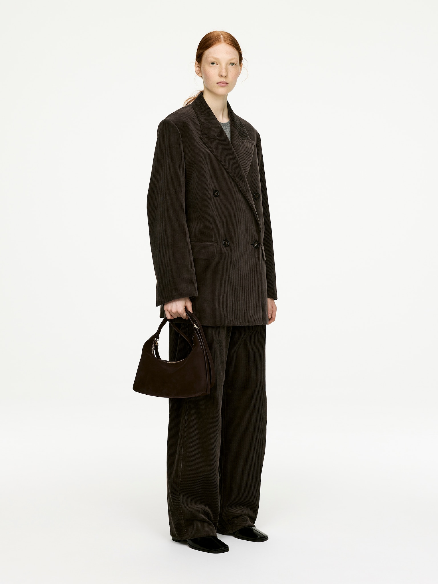 Bolso de ante - Marrón/Marrón oscuro/Verde caqui/Marrón/Beige