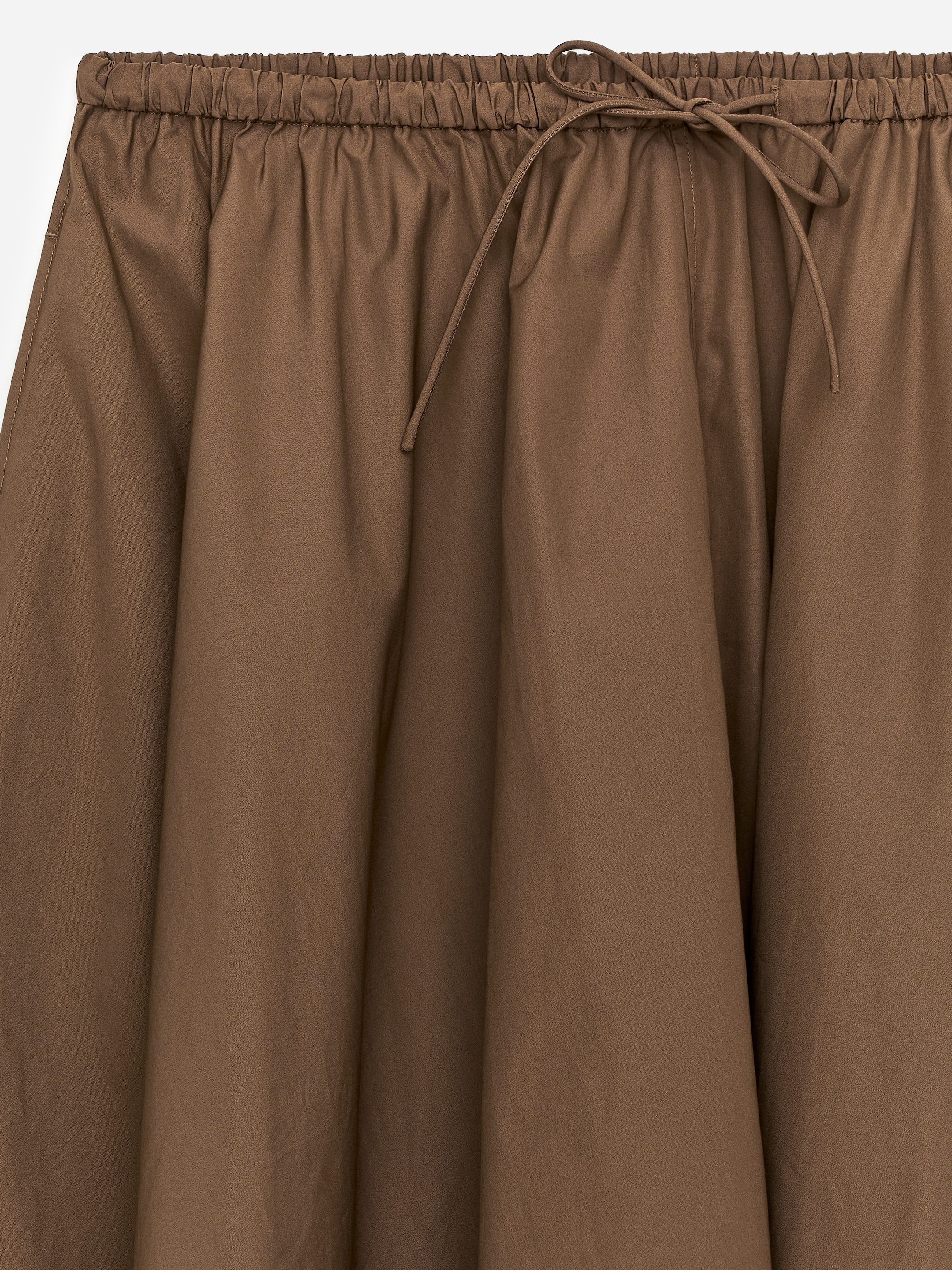 Jupe large en coton - Marron - Regular fit - Femme - StillMedia/DescriptiveDetail - 1